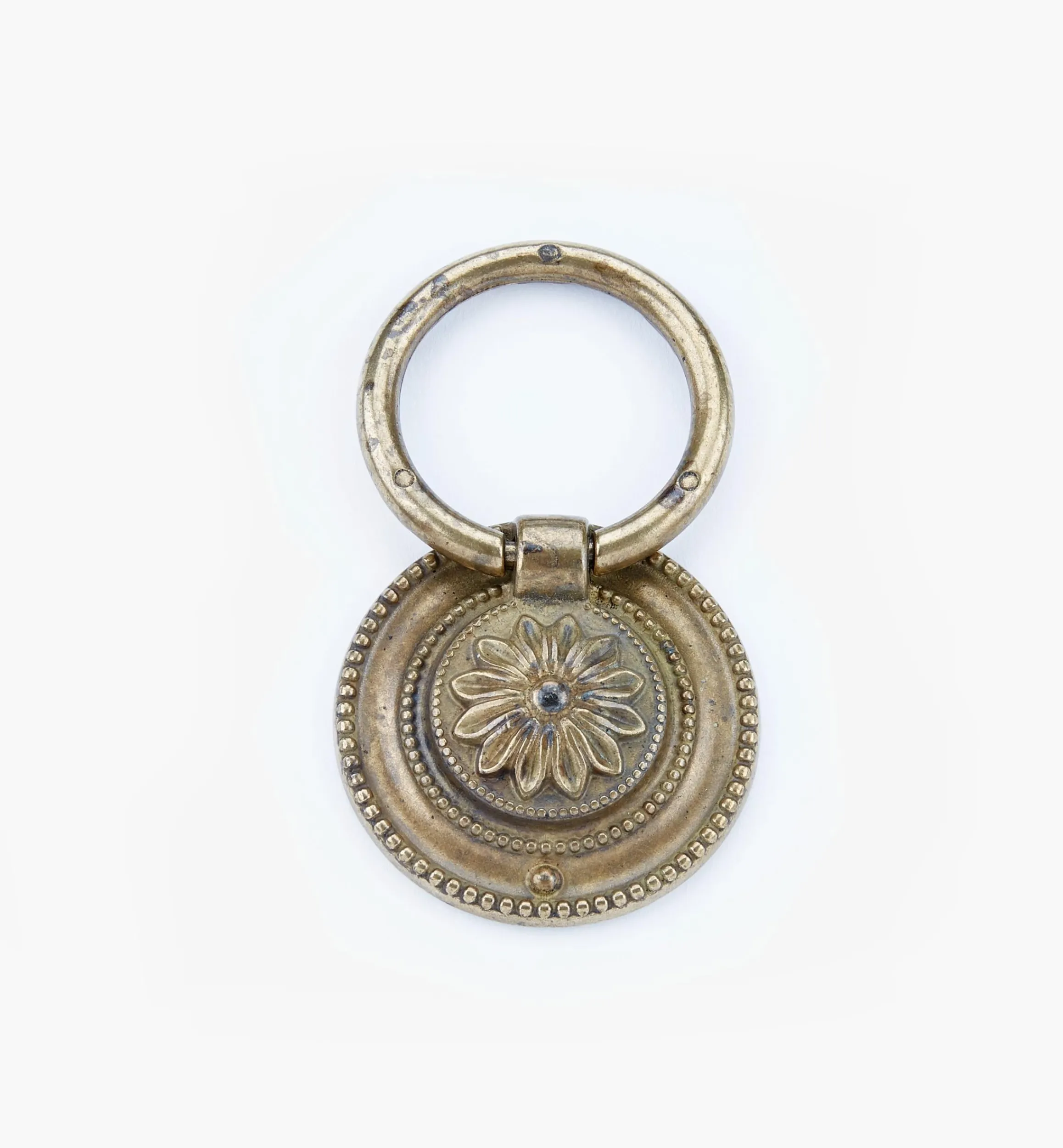 Lee Valley Pulls>Louis XVI Old Brass Ring Pulls