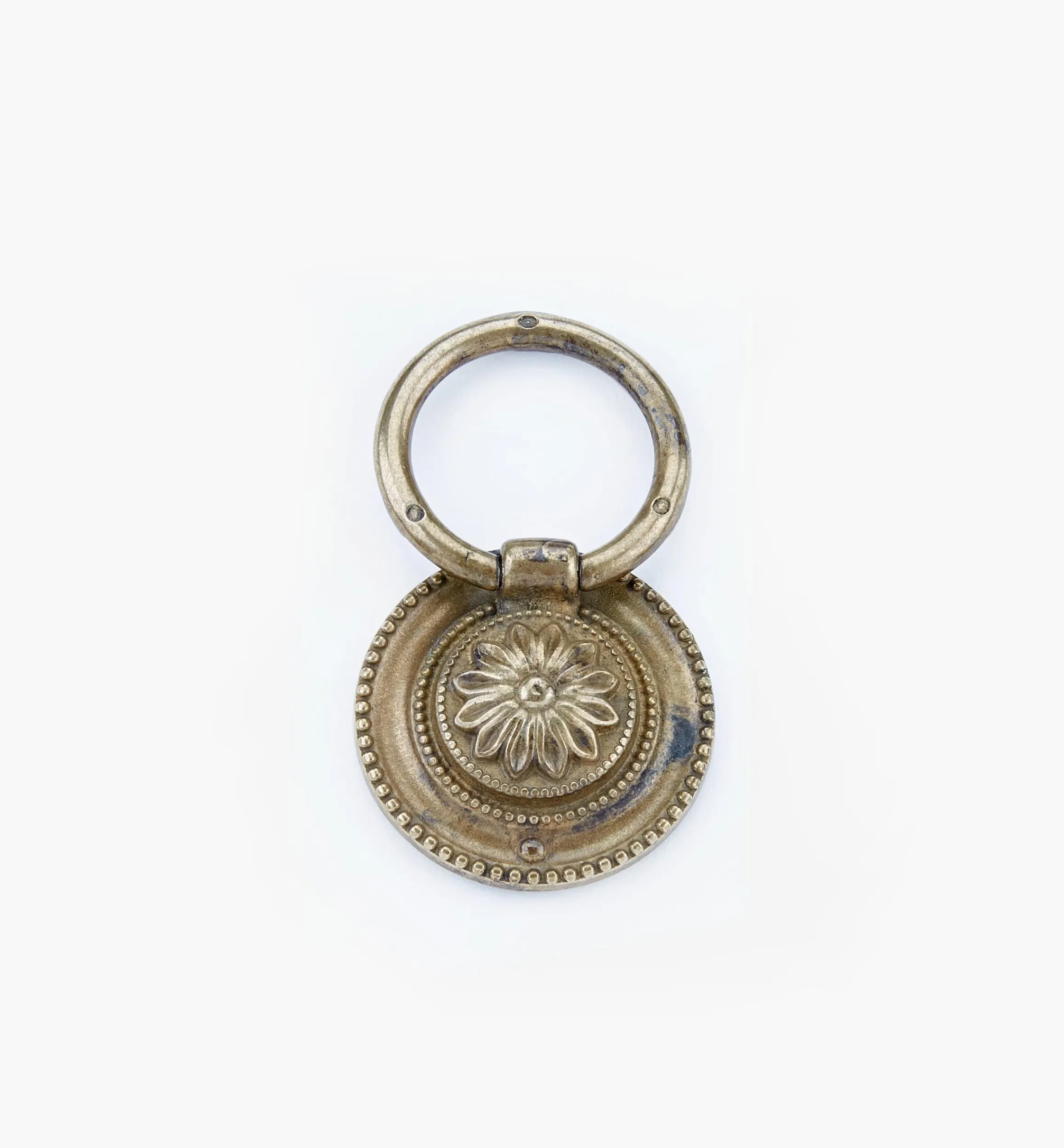 Lee Valley Pulls>Louis XVI Old Brass Ring Pulls