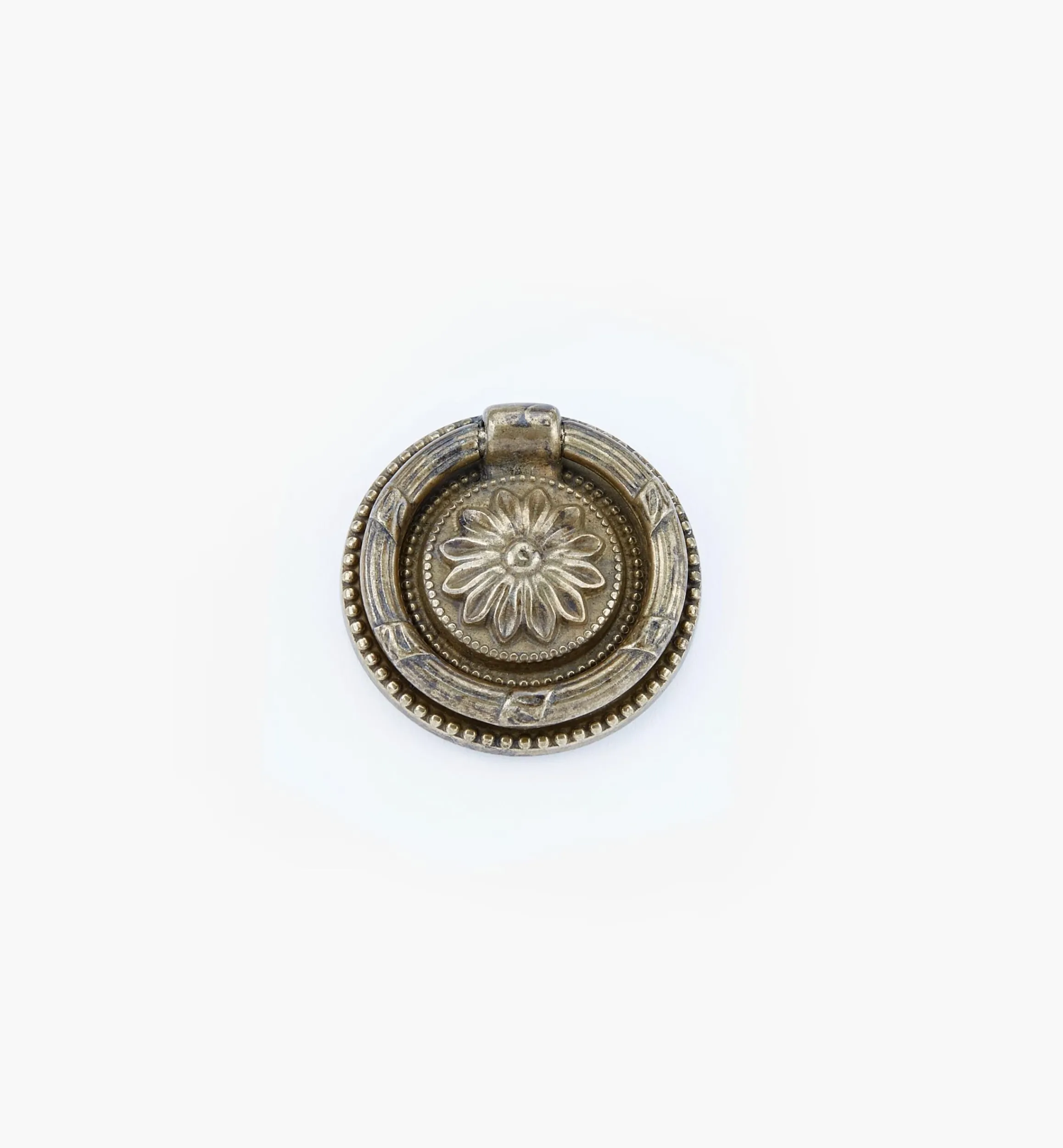 Lee Valley Pulls>Louis XVI Old Brass Ring Pulls