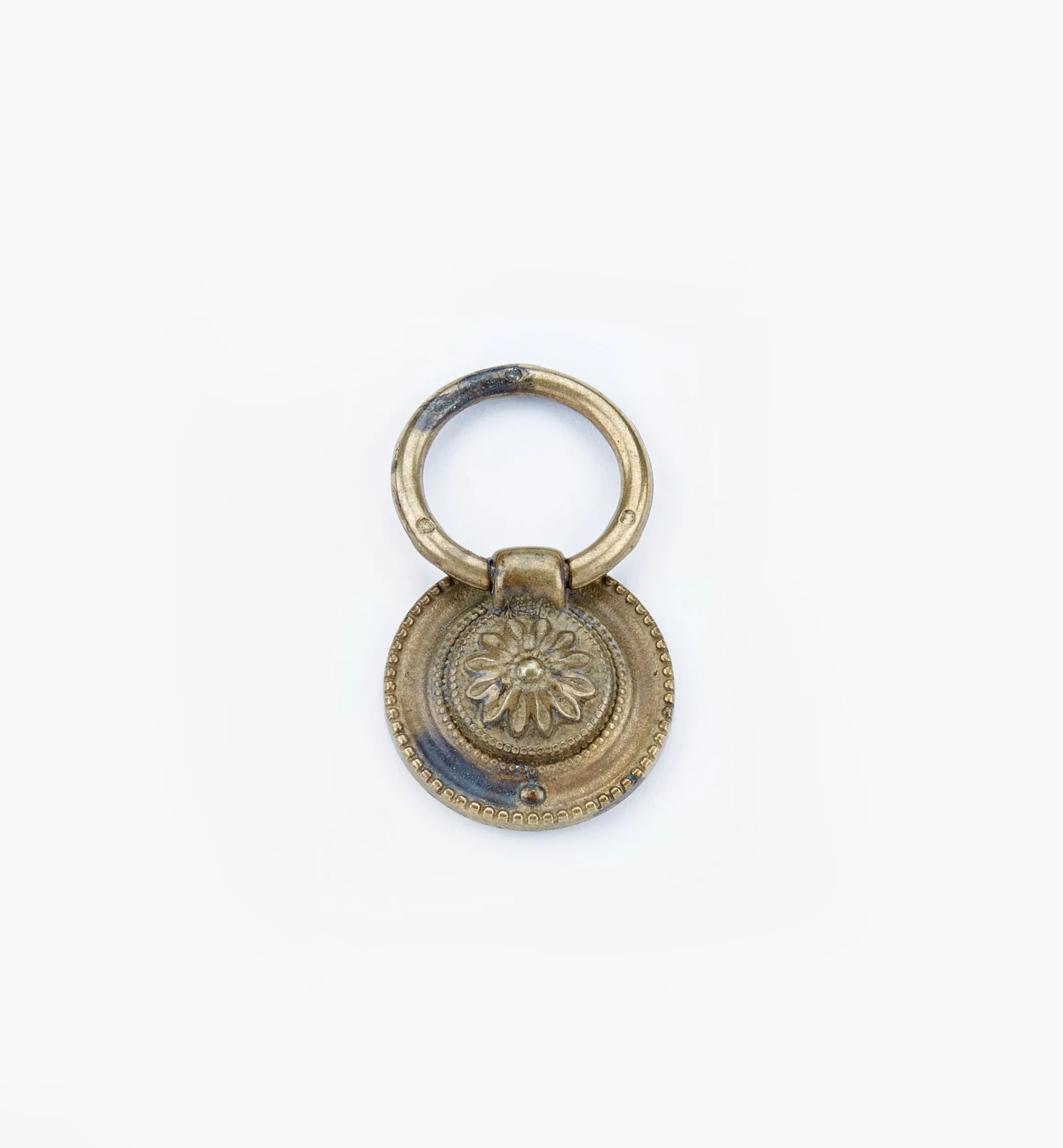 Lee Valley Pulls>Louis XVI Old Brass Ring Pulls