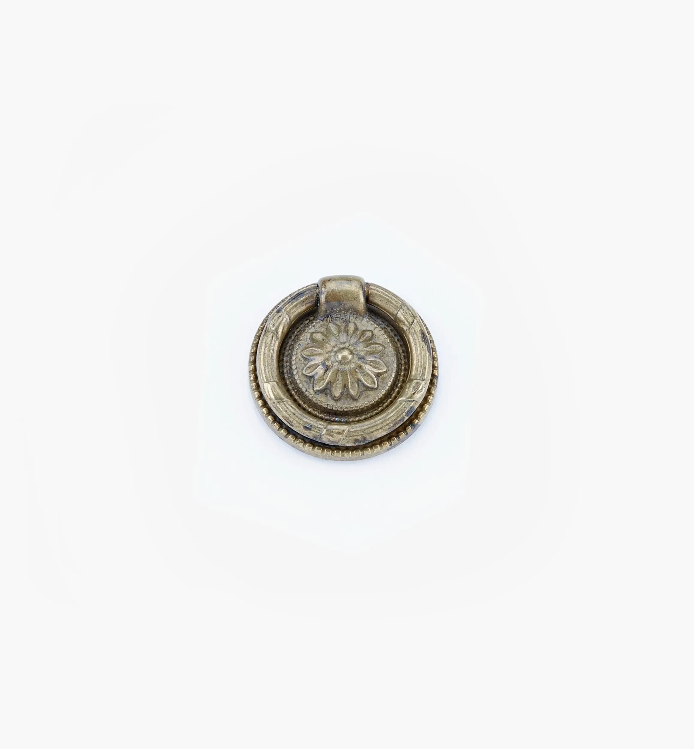 Lee Valley Pulls>Louis XVI Old Brass Ring Pulls