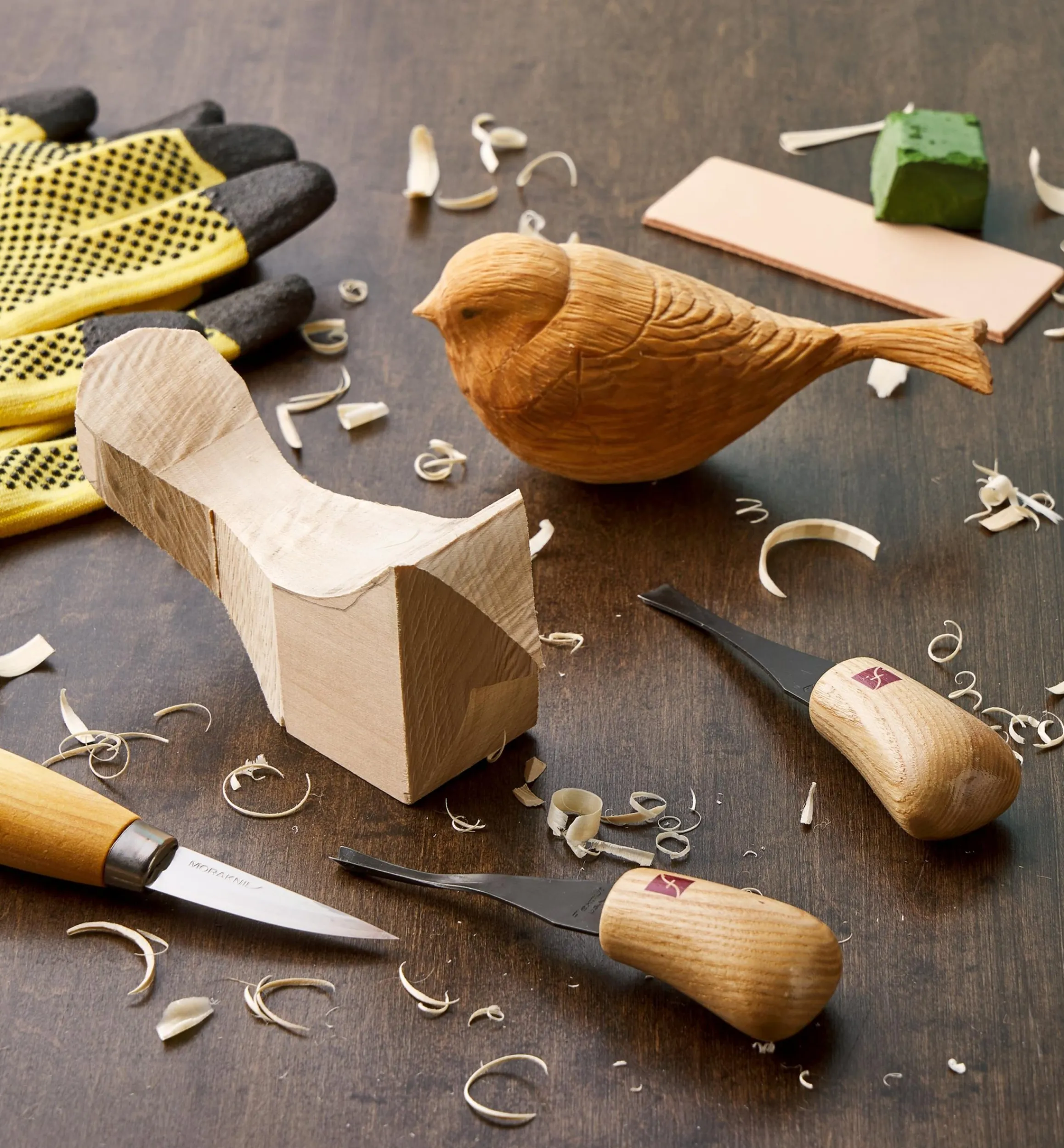 Lee Valley Supplies>Make It Yourself Hand-Carved Basswood Birds Kit
