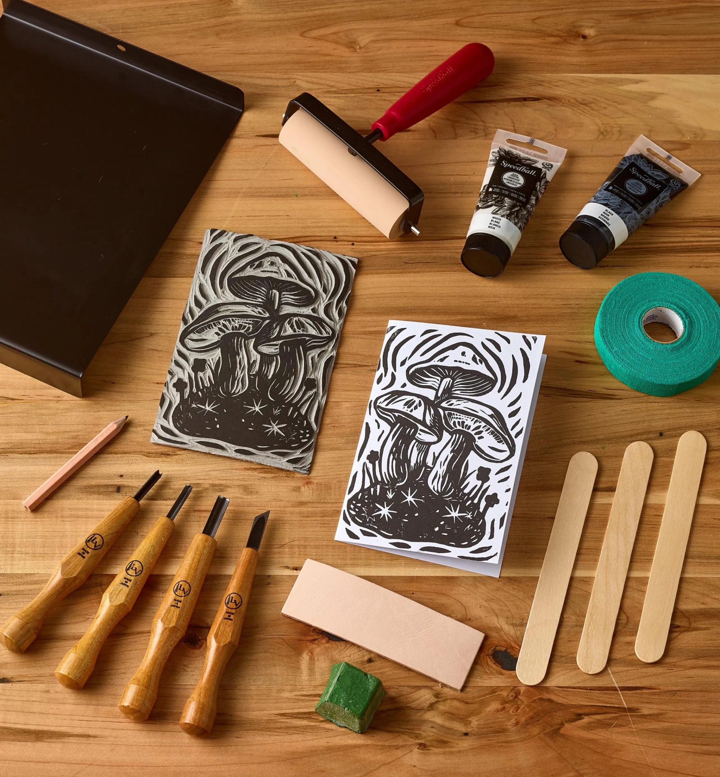 Lee Valley Supplies>Make It Yourself Linocut Printmaking Kit