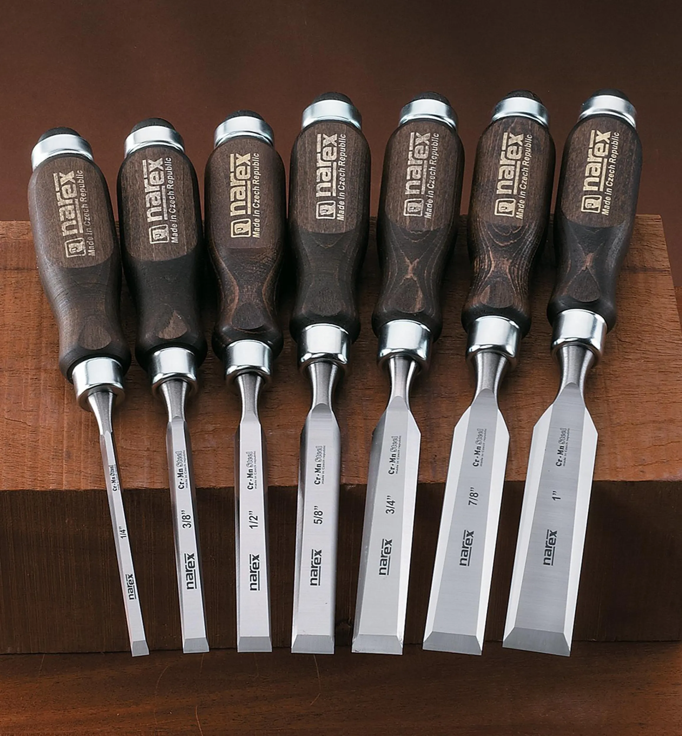Lee Valley Hand Tools>Narex Classic Bevel-Edge Chisels
