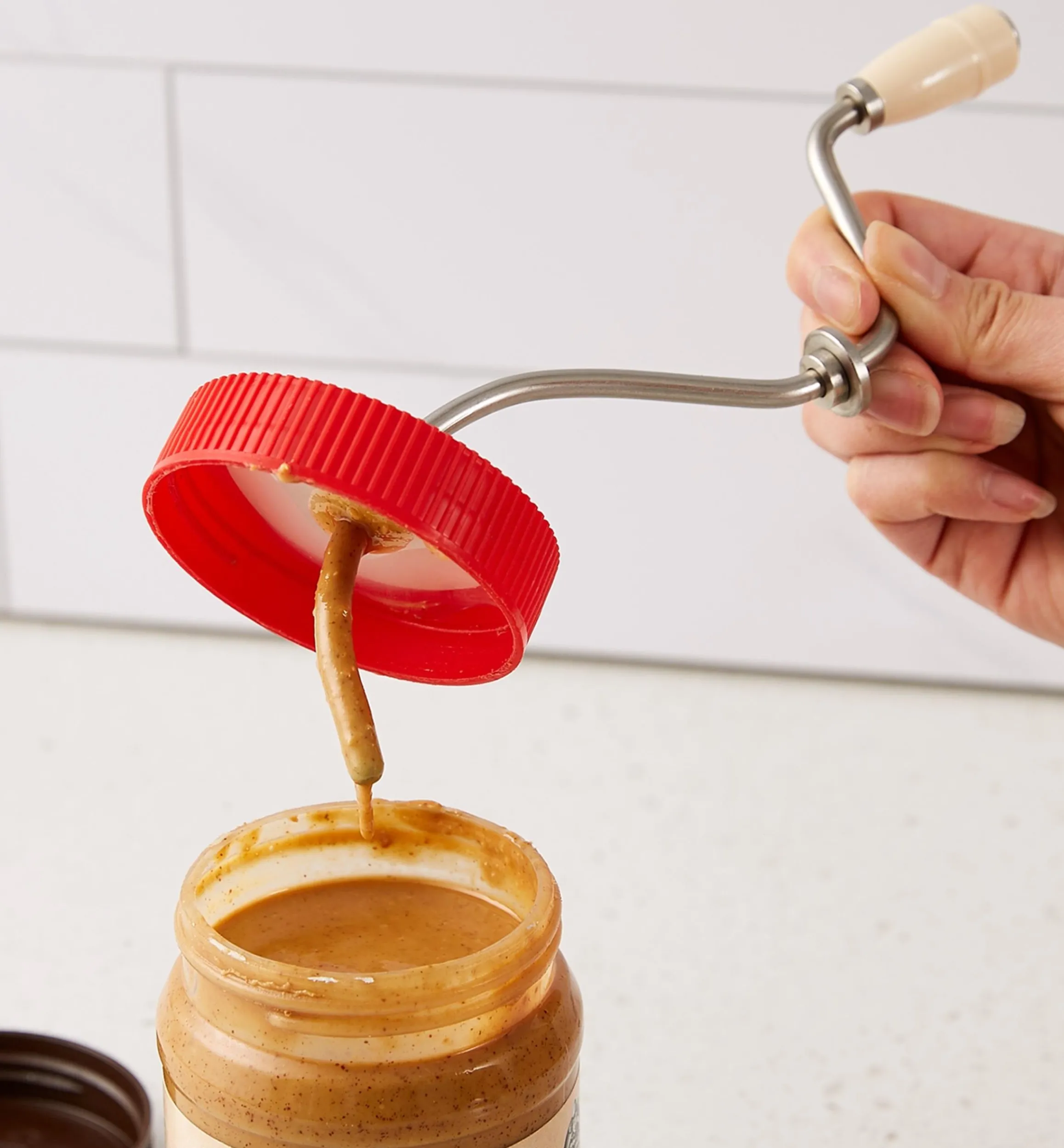 Lee Valley Mashers & Presses>Natural Nut Butter Mixer