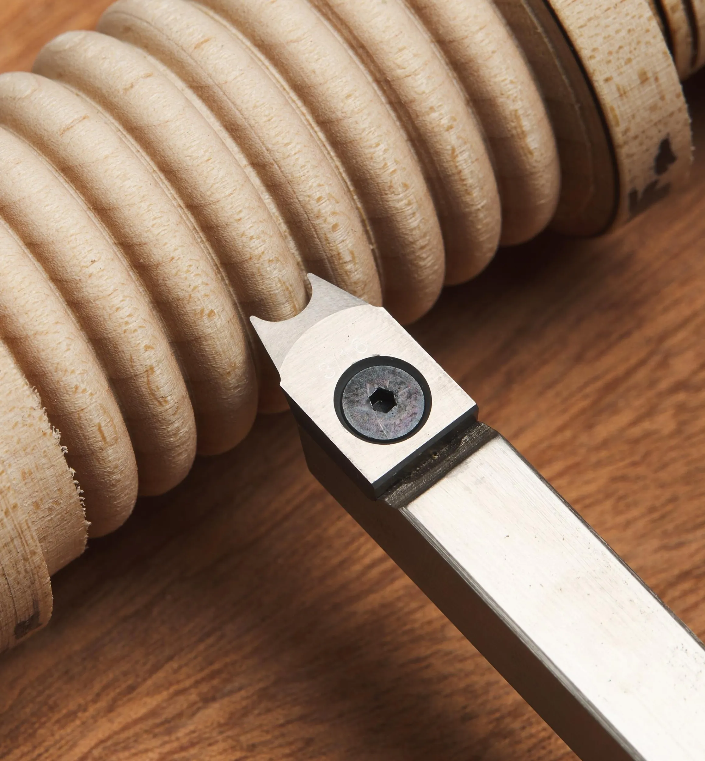 Lee Valley Turning>Negative-Rake Beading Cutters For Easy Wood Tools