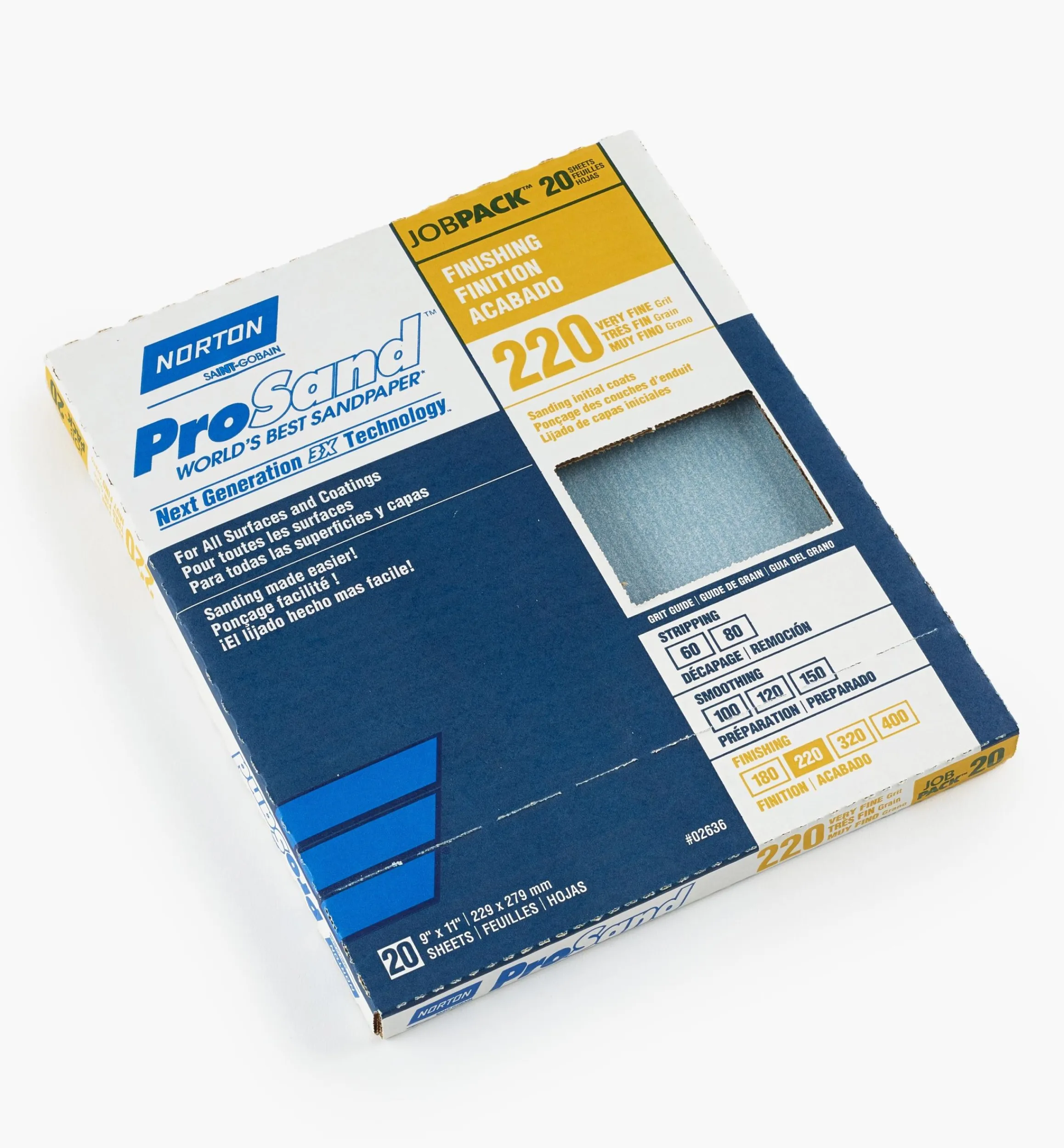 Lee Valley Supplies>Norton 3X ProSand Sandpaper
