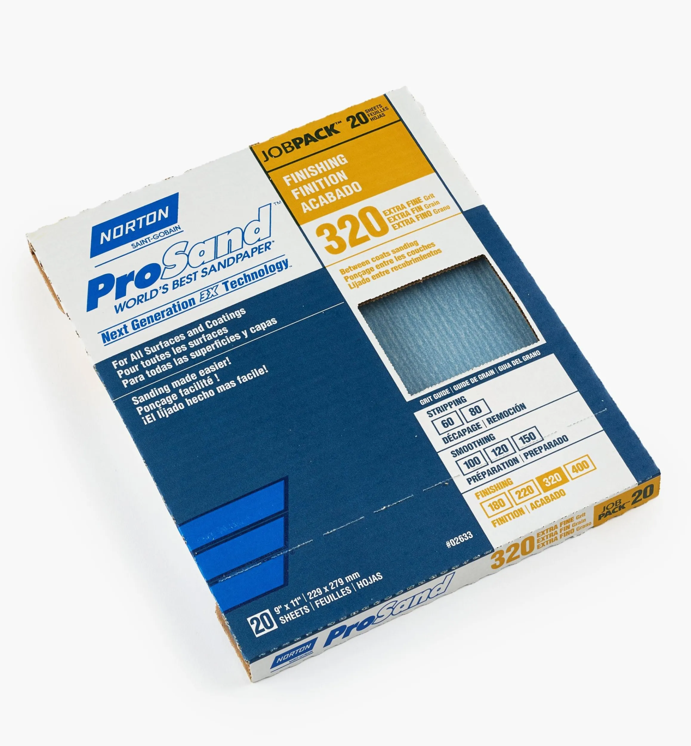 Lee Valley Supplies>Norton 3X ProSand Sandpaper