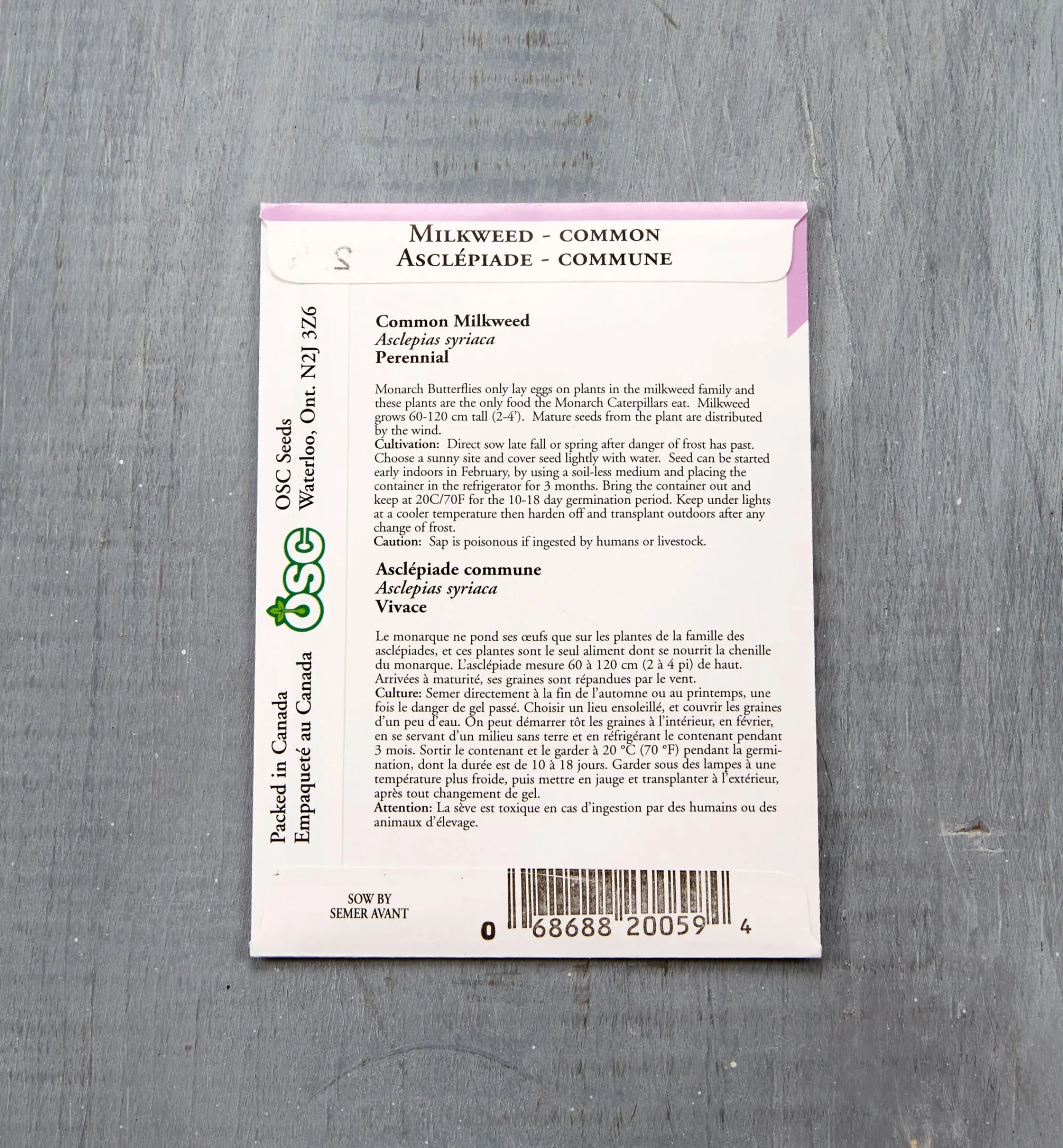 Lee Valley Seed Starting>OSC Flower Seed Packets