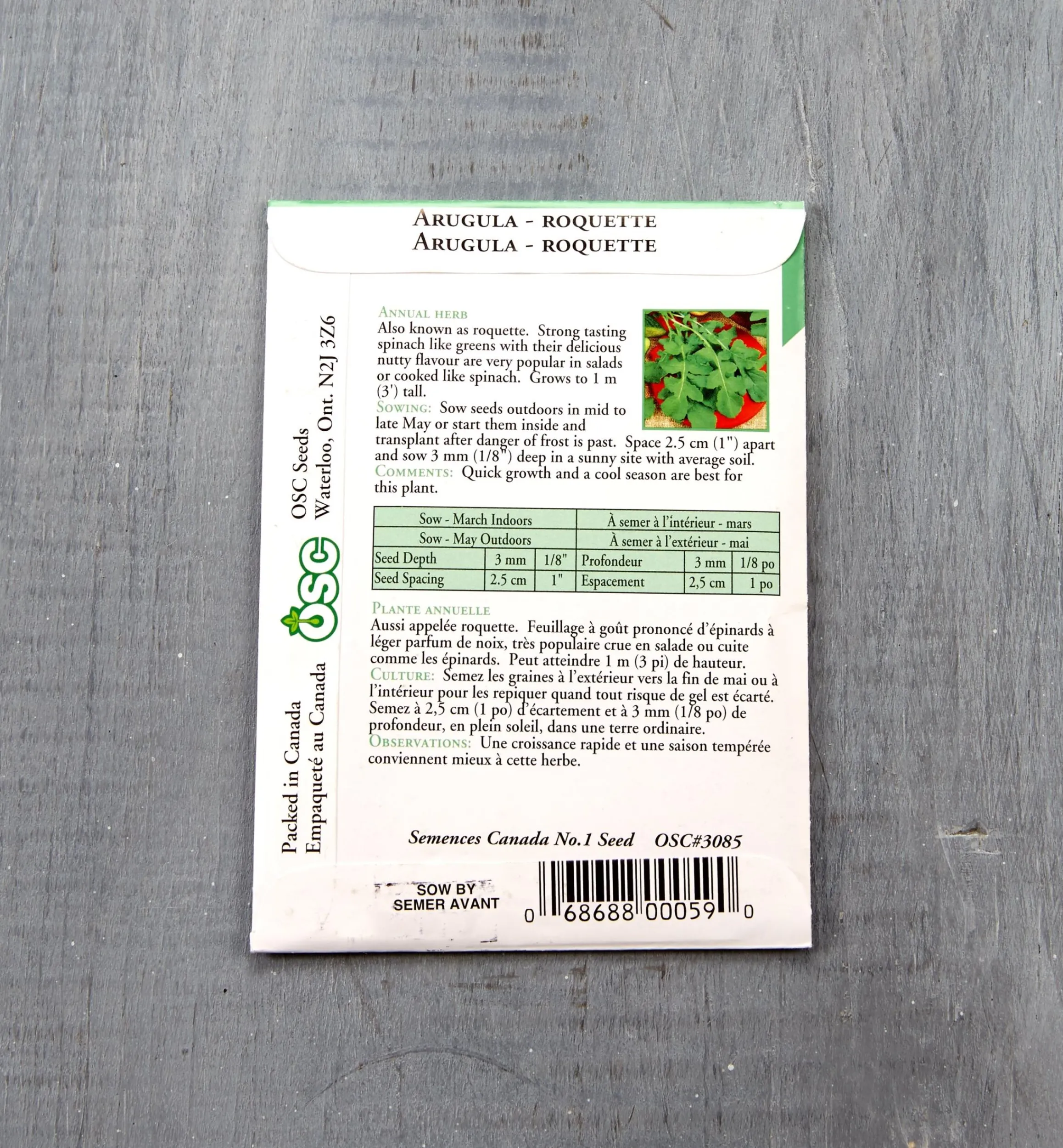 Lee Valley Seed Starting>OSC Lettuce Seed Packets