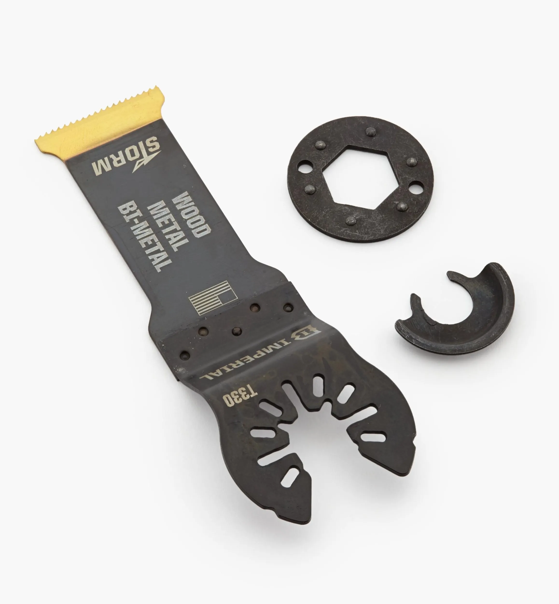 Lee Valley Power Tool Accessories>Oscillating Multi-Tool Titanium Nitride Coated Bimetal Cutters By Imperial Blades