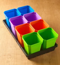 Lee Valley Seed Starting>8-Pack Of 5" Pots With Propagation Tray