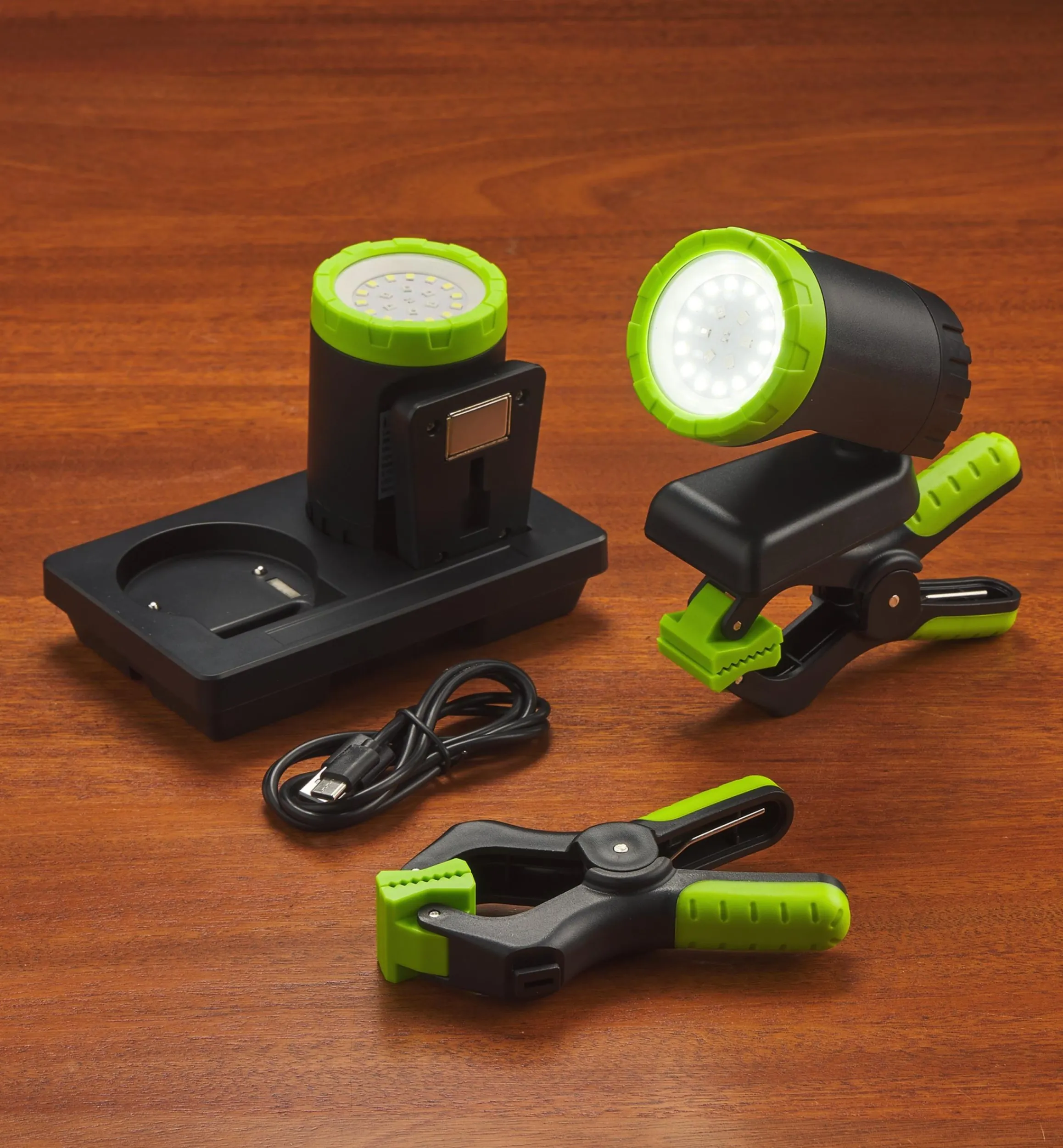 Lee Valley Lighting>Pair Of Rechargeable Clip Lights