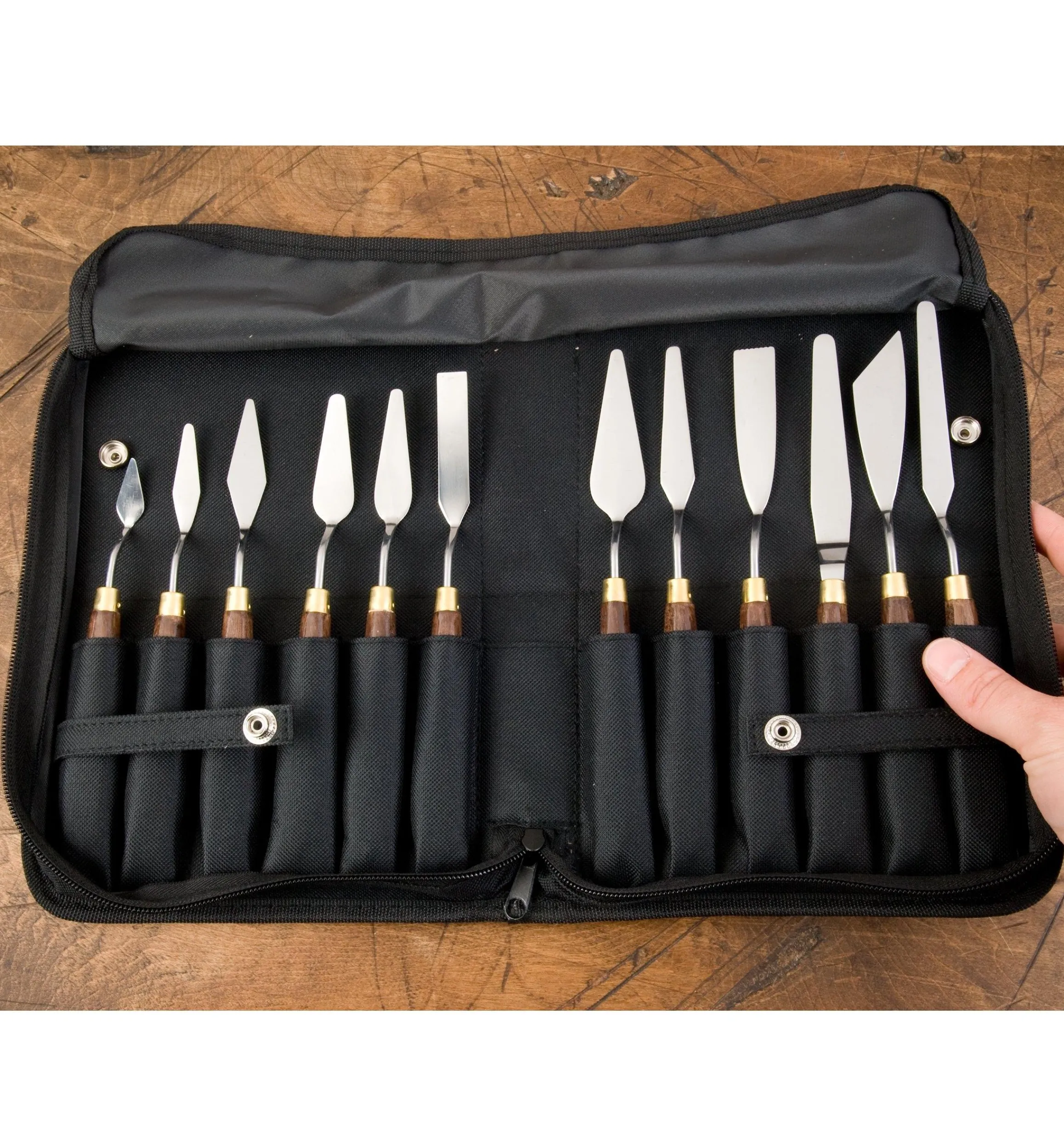 Lee Valley Knives>Palette Knives In Case