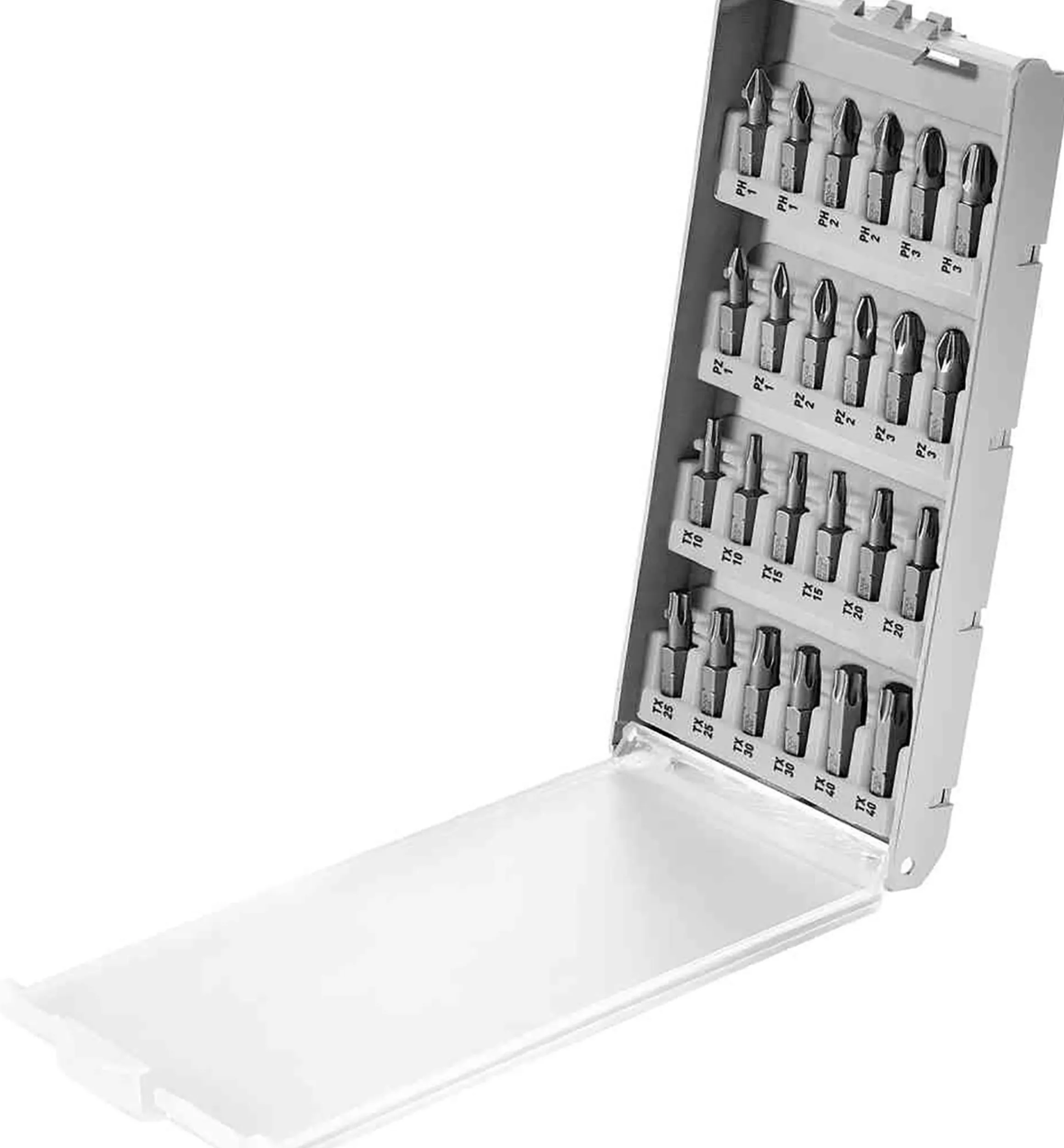 Lee Valley Power Tool Accessories>24-Pc. Festool 25mm Bit Cassette