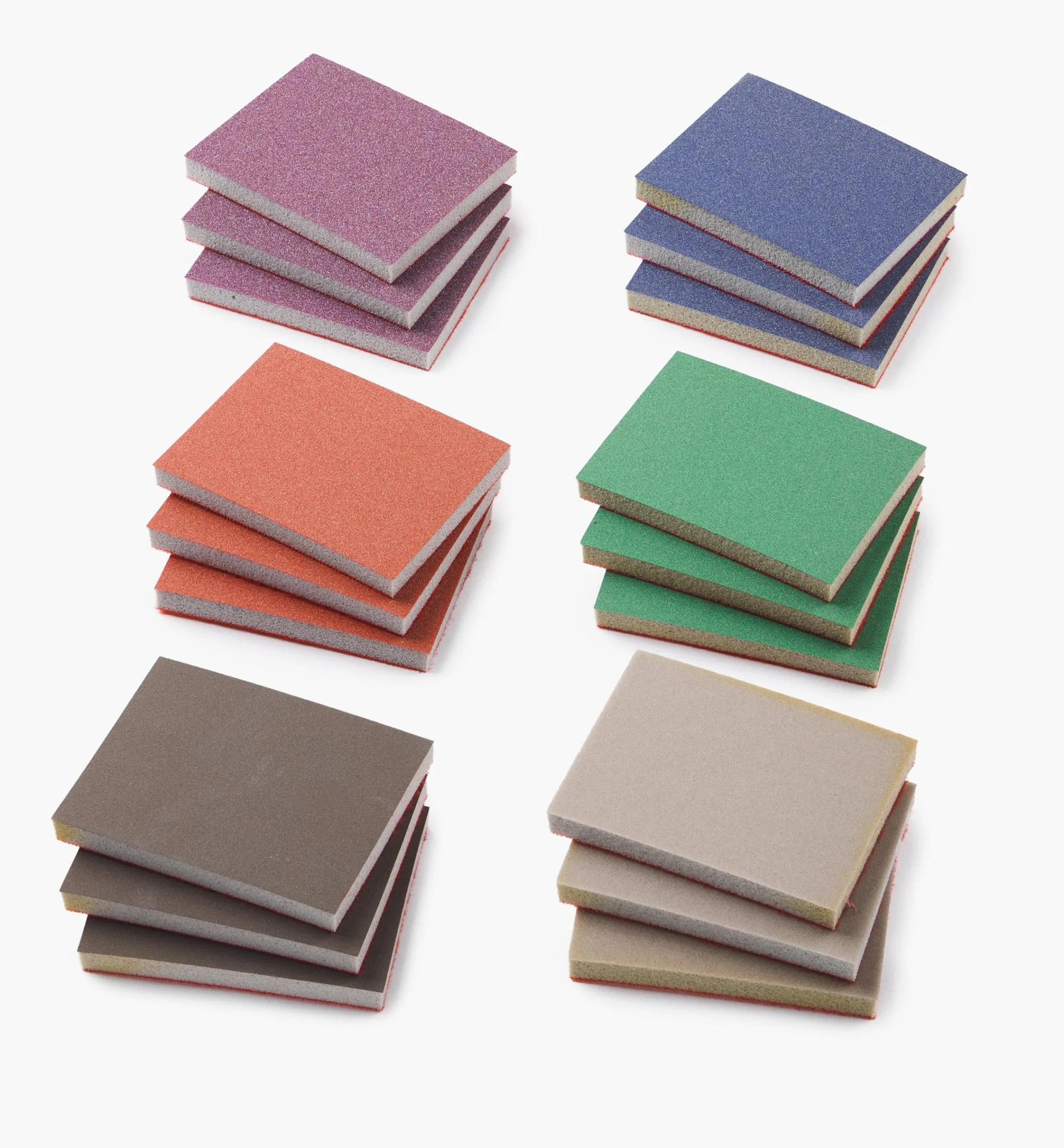 Lee Valley Supplies>18-Pc. Sample Pack Of Mirka HD 3" × 4" × 10mm Grip Abrasive Sponges