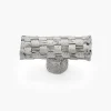Lee Valley Knobs>Pewter Basket Weave Knob