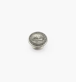 Lee Valley Knobs>Pewter Canoe Knob
