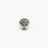 Lee Valley Knobs>Pewter Trillium Knob