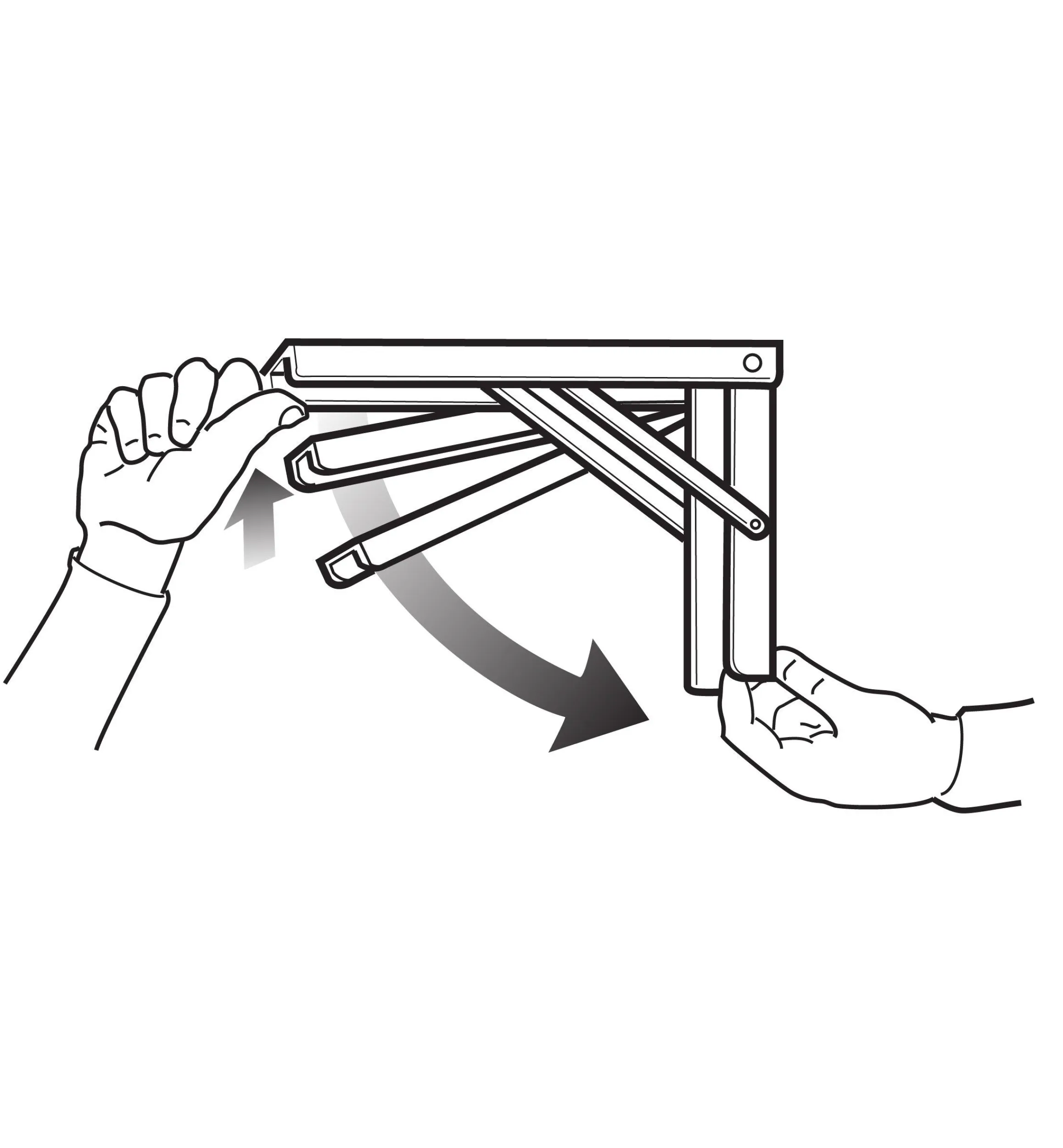 Lee Valley Table Hardware>4-Position Folding Brackets