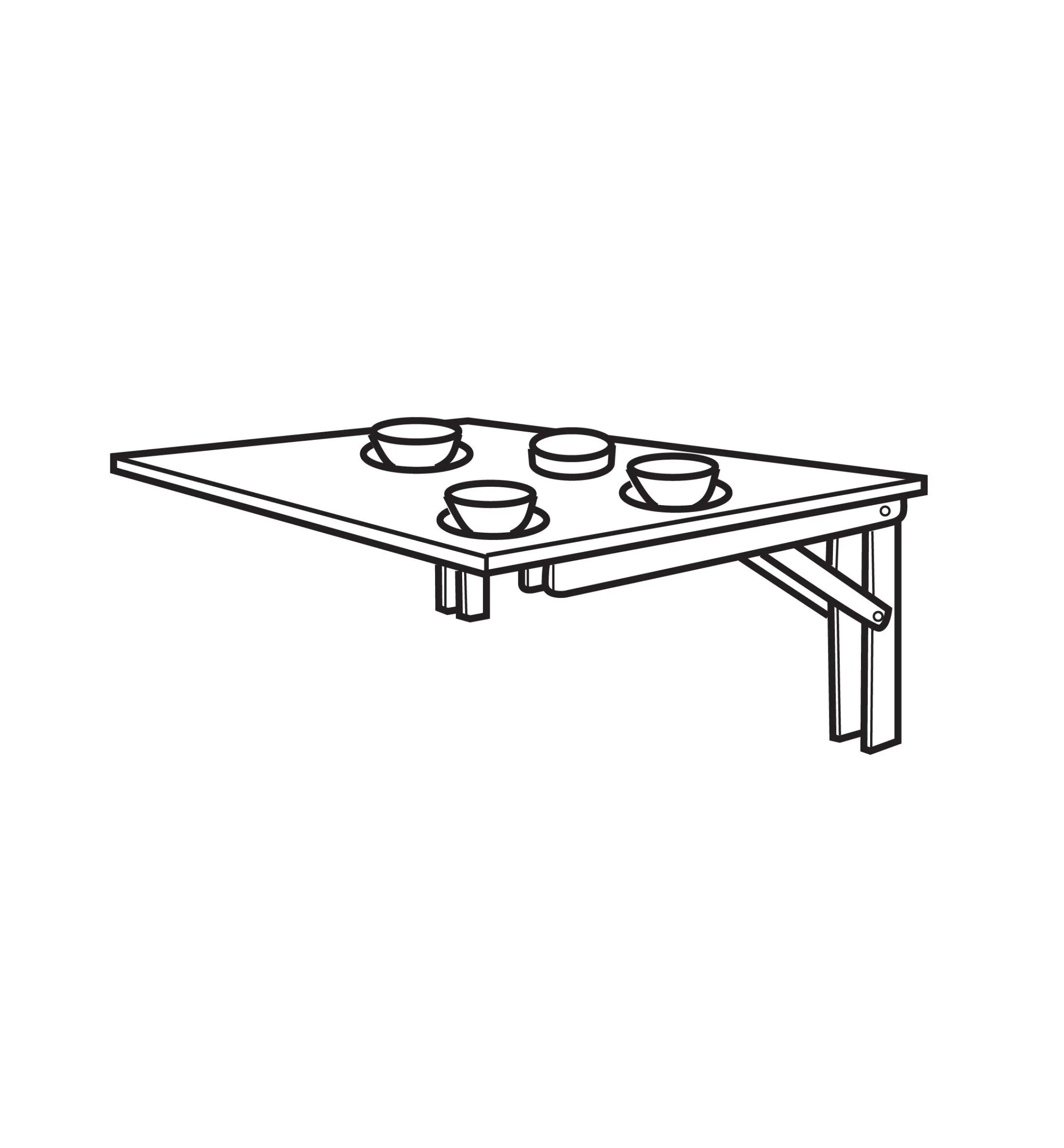 Lee Valley Table Hardware>4-Position Folding Brackets