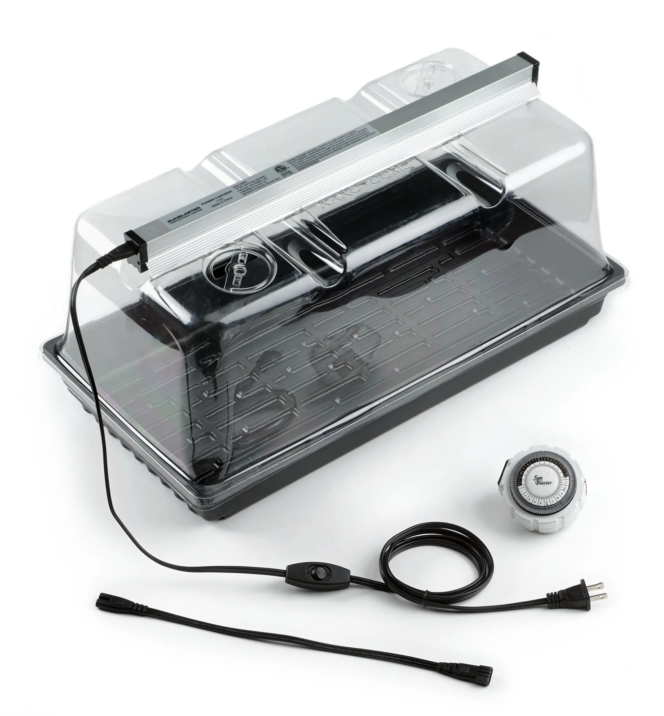 Lee Valley Seed Starting>Propagation Tray, Dome, Grow Light & Timer Set