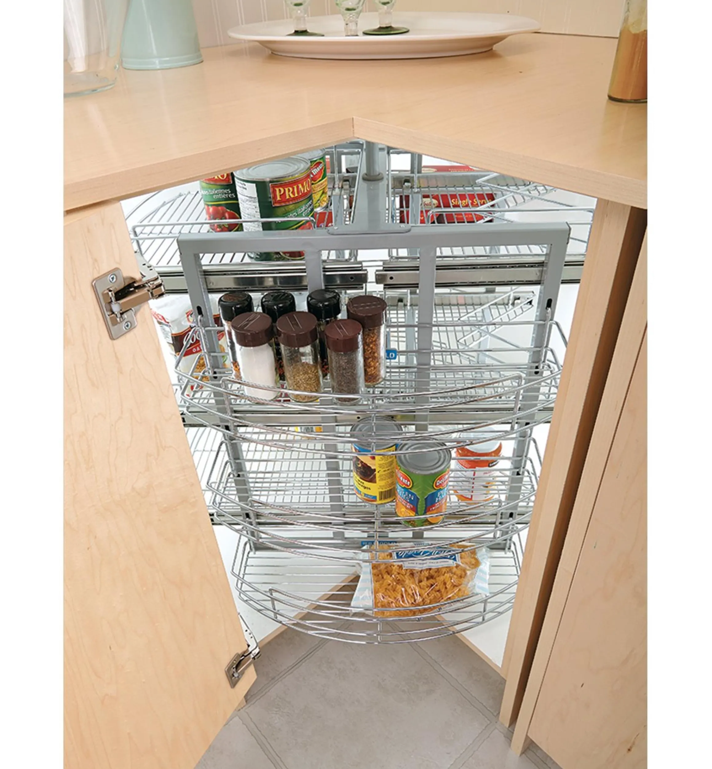 Lee Valley Kitchen Hardware>Pull-Out Corner Carousel
