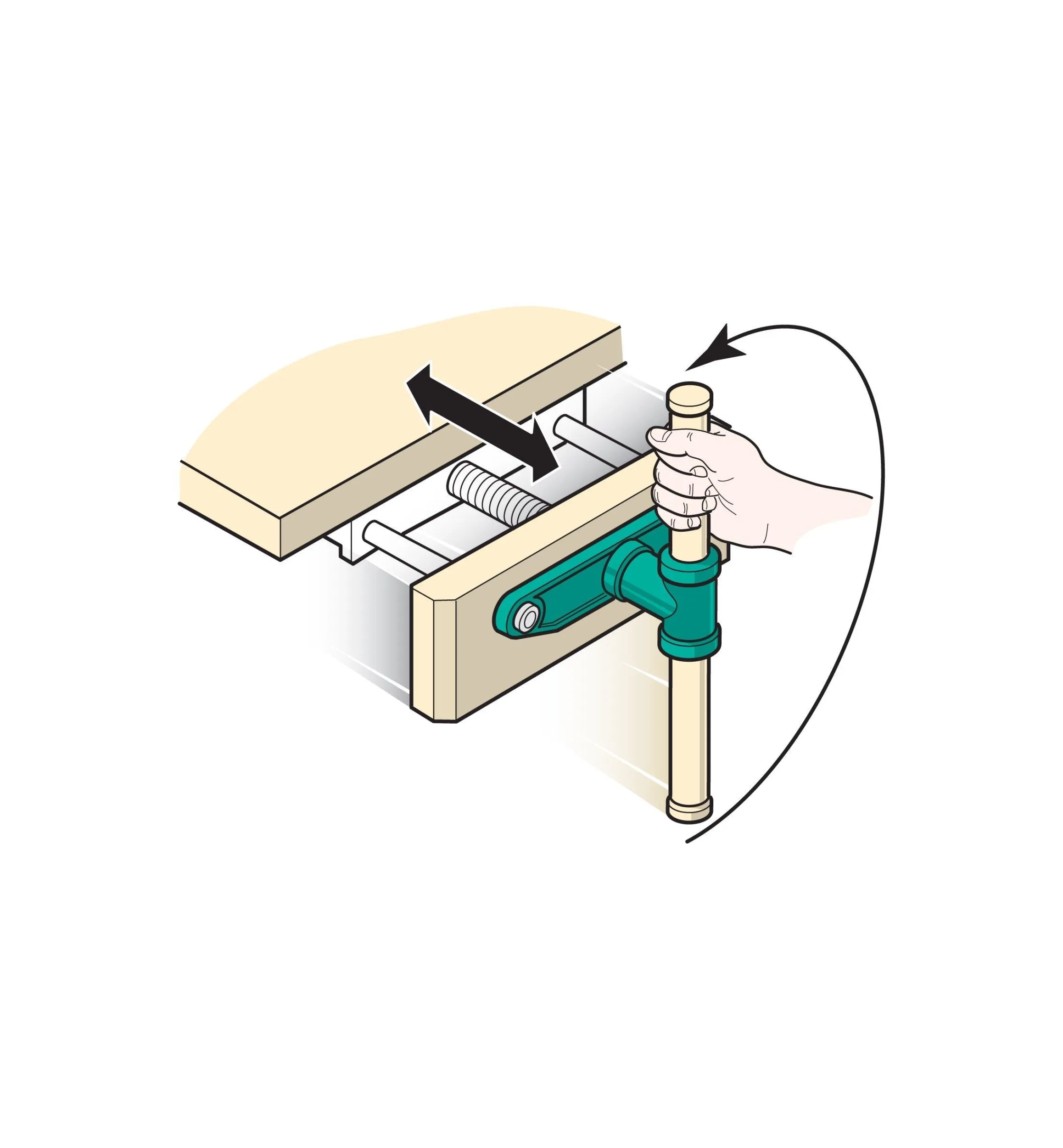 Lee Valley Workbenches>Quick-Release Front Vises