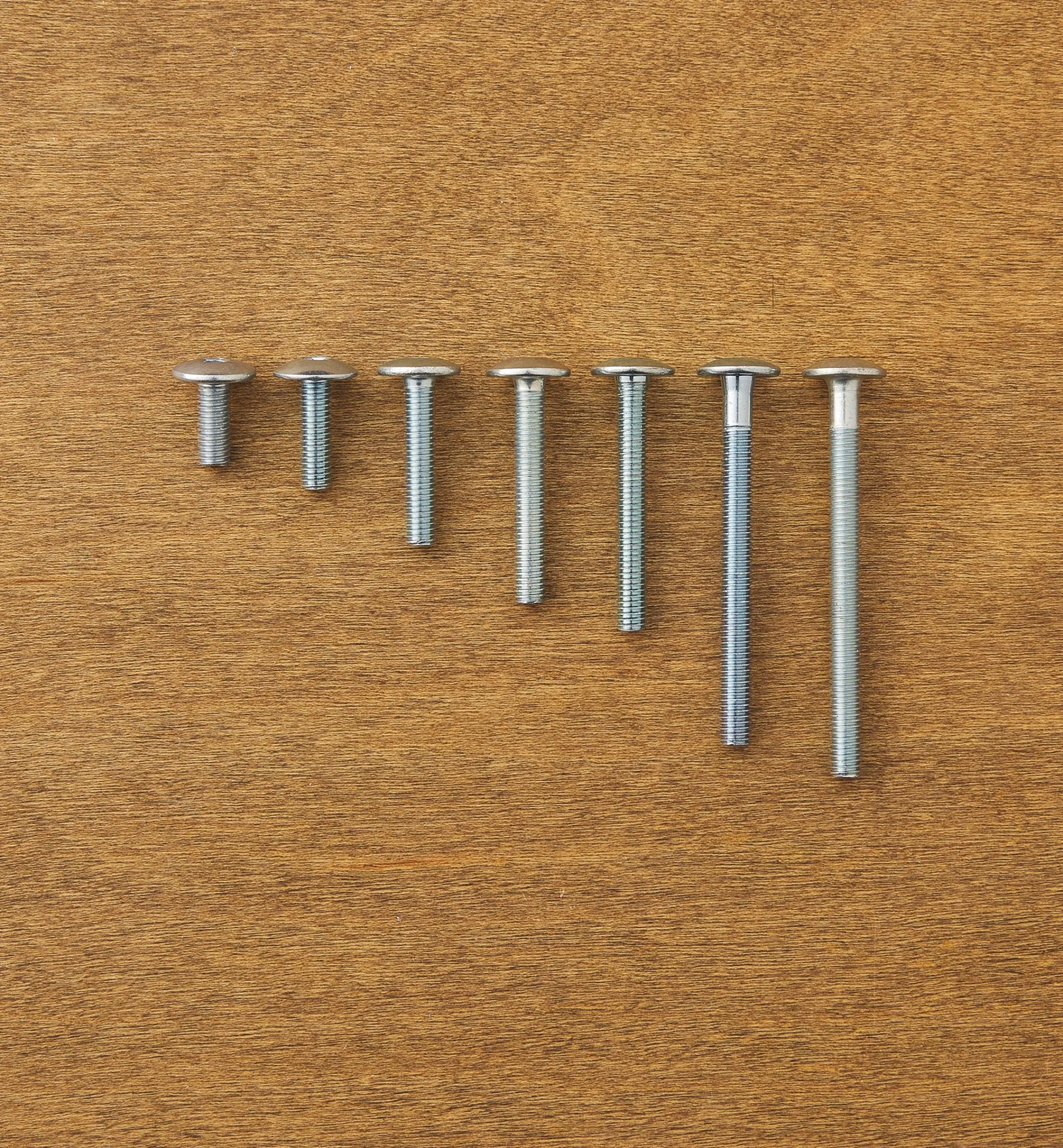 Lee Valley Fasteners>Rampa M6 Mushroom-Head Bolts