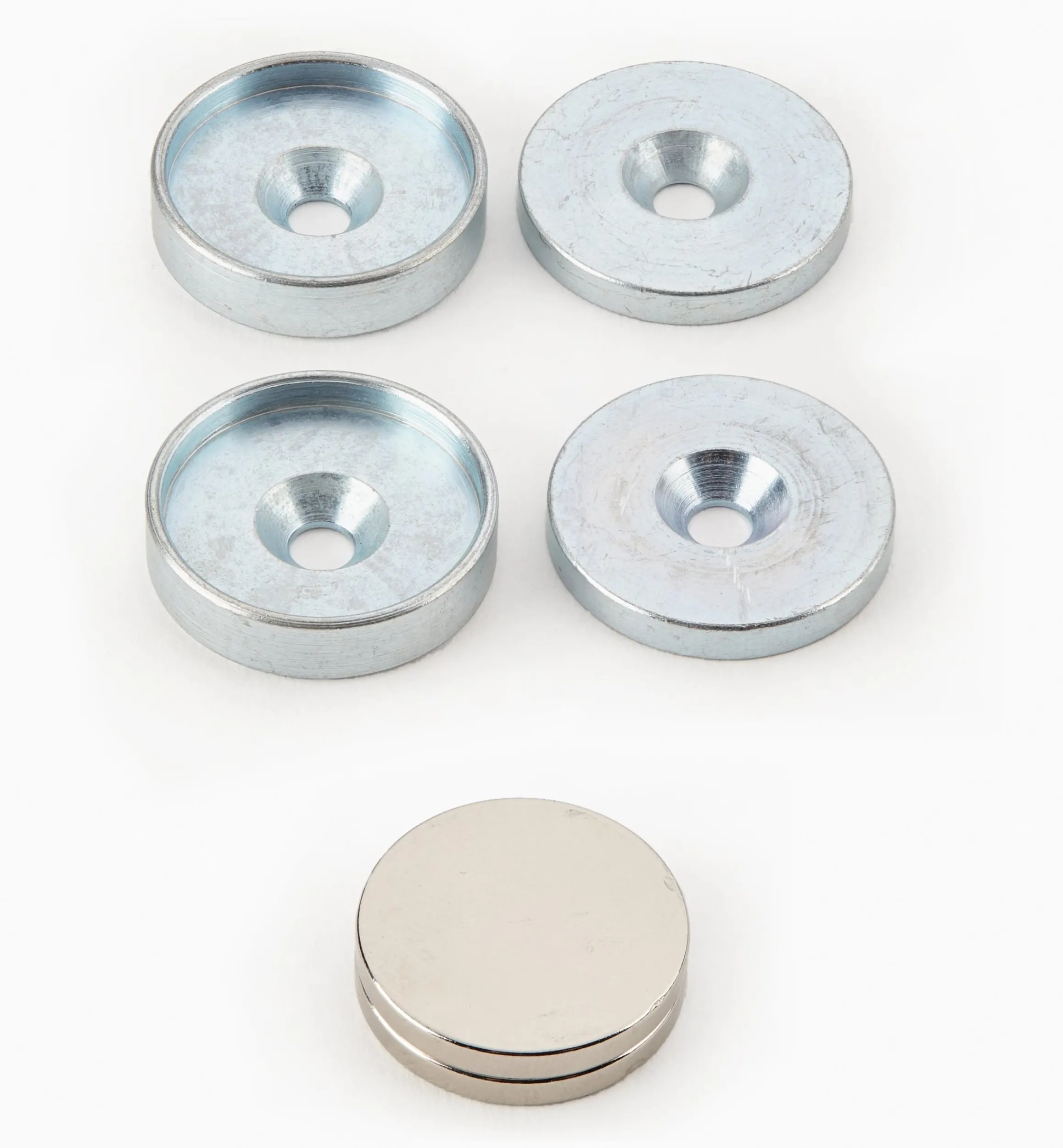 Lee Valley Magnets|Magnets>Rare-Earth Magnet, Cup & Washer Sets