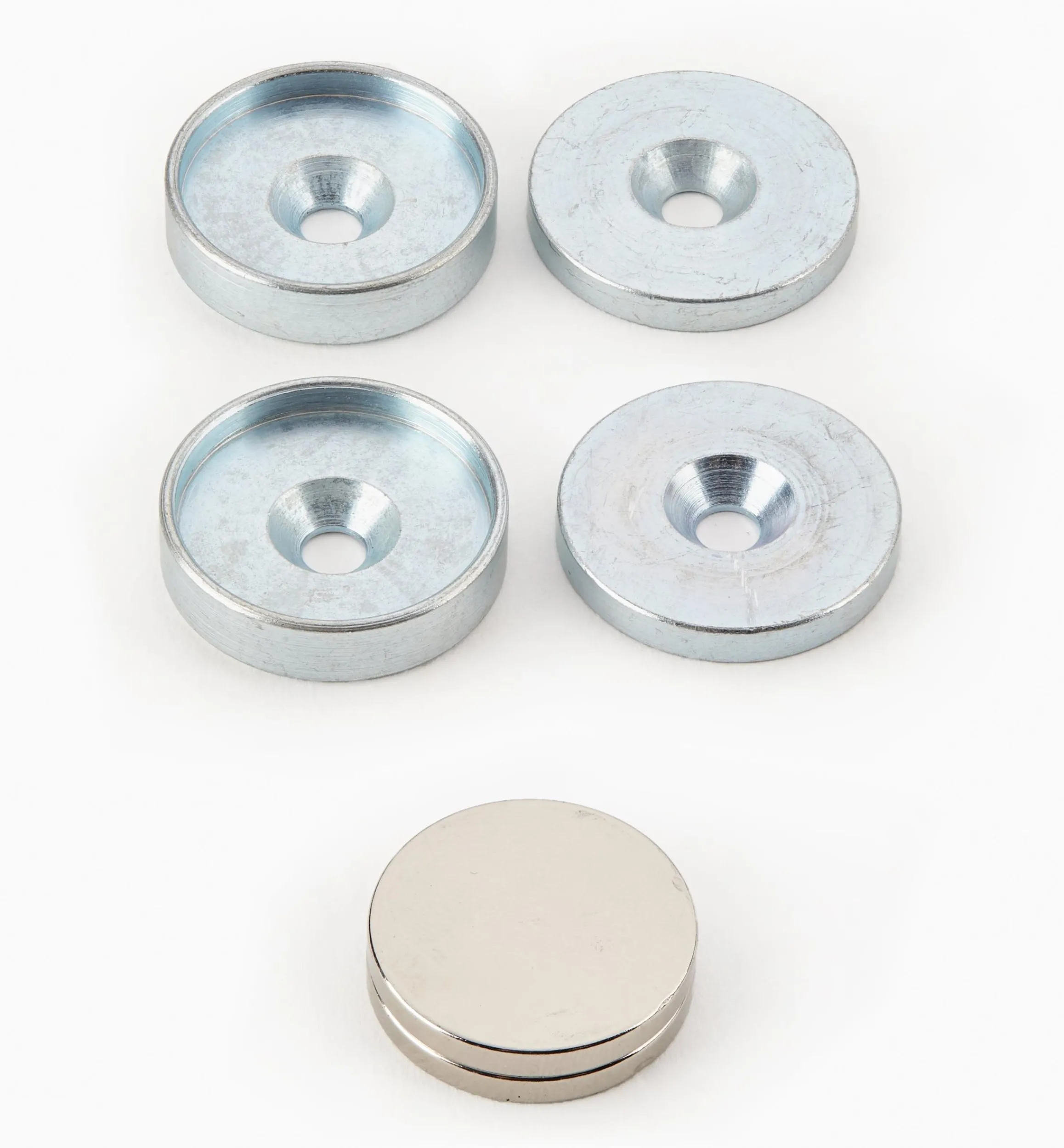 Lee Valley Magnets|Magnets>Rare-Earth Magnet, Cup & Washer Sets