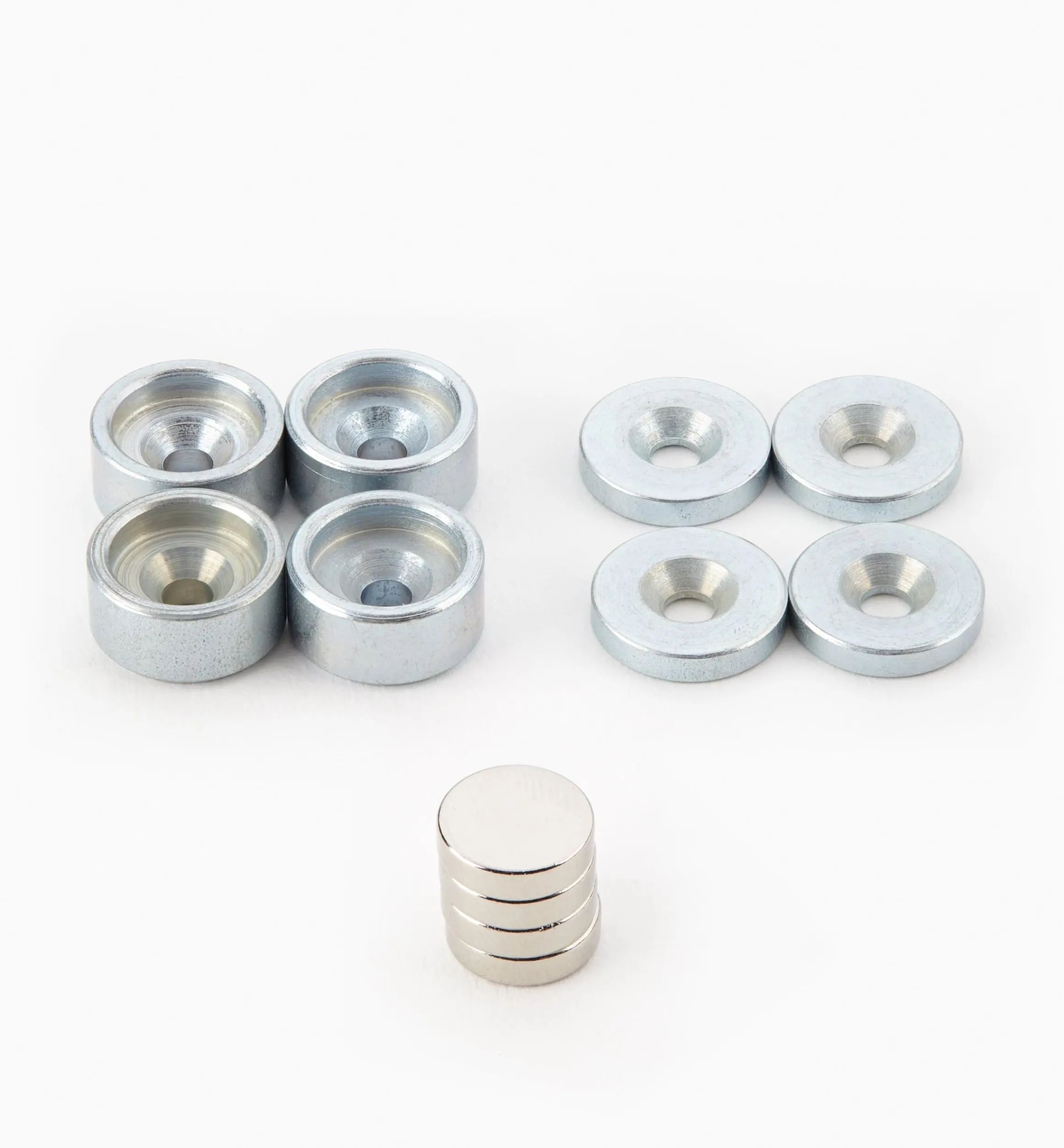 Lee Valley Magnets|Magnets>Rare-Earth Magnet, Cup & Washer Sets