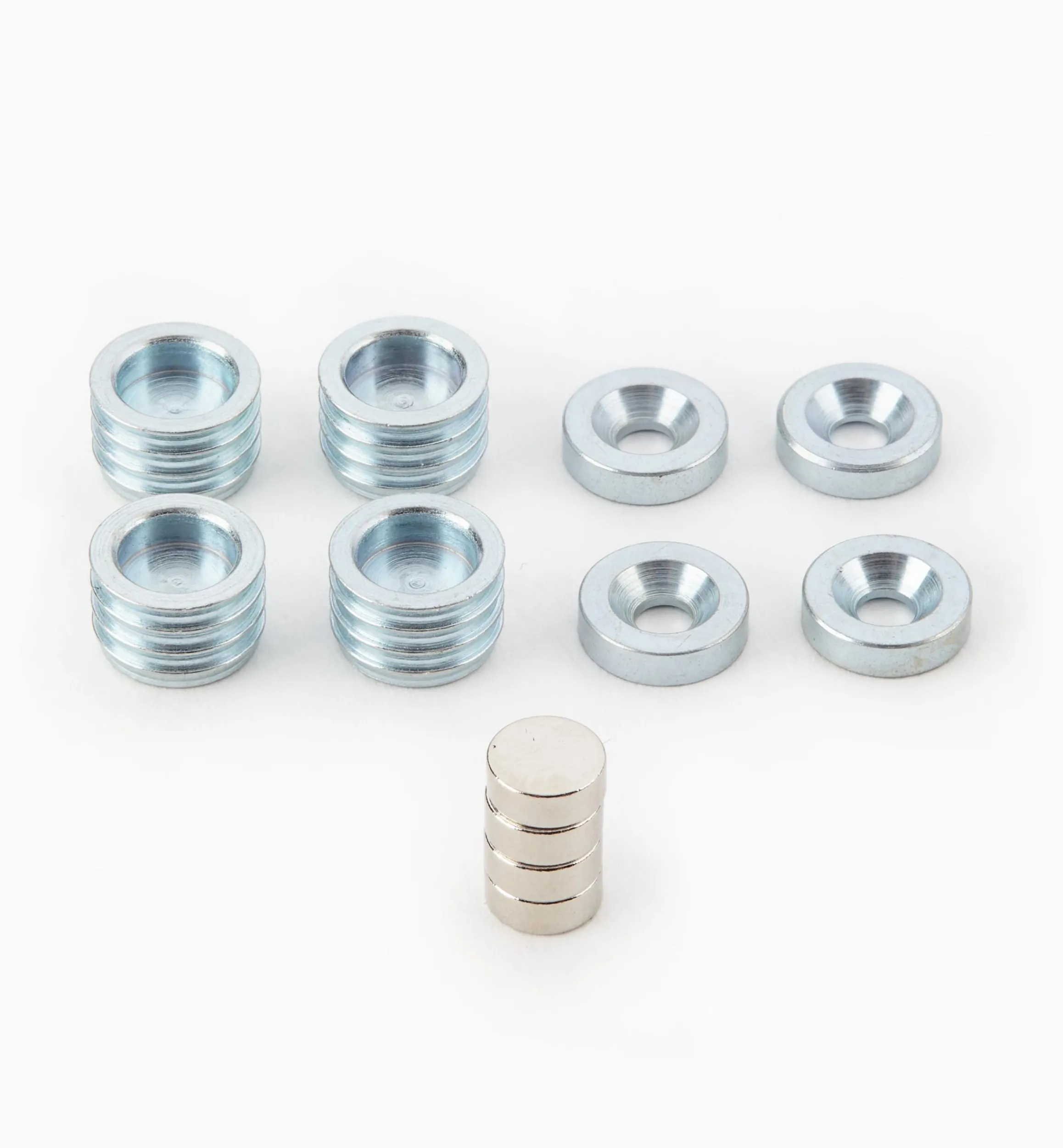 Lee Valley Magnets|Magnets>Rare-Earth Magnet, Cup & Washer Sets