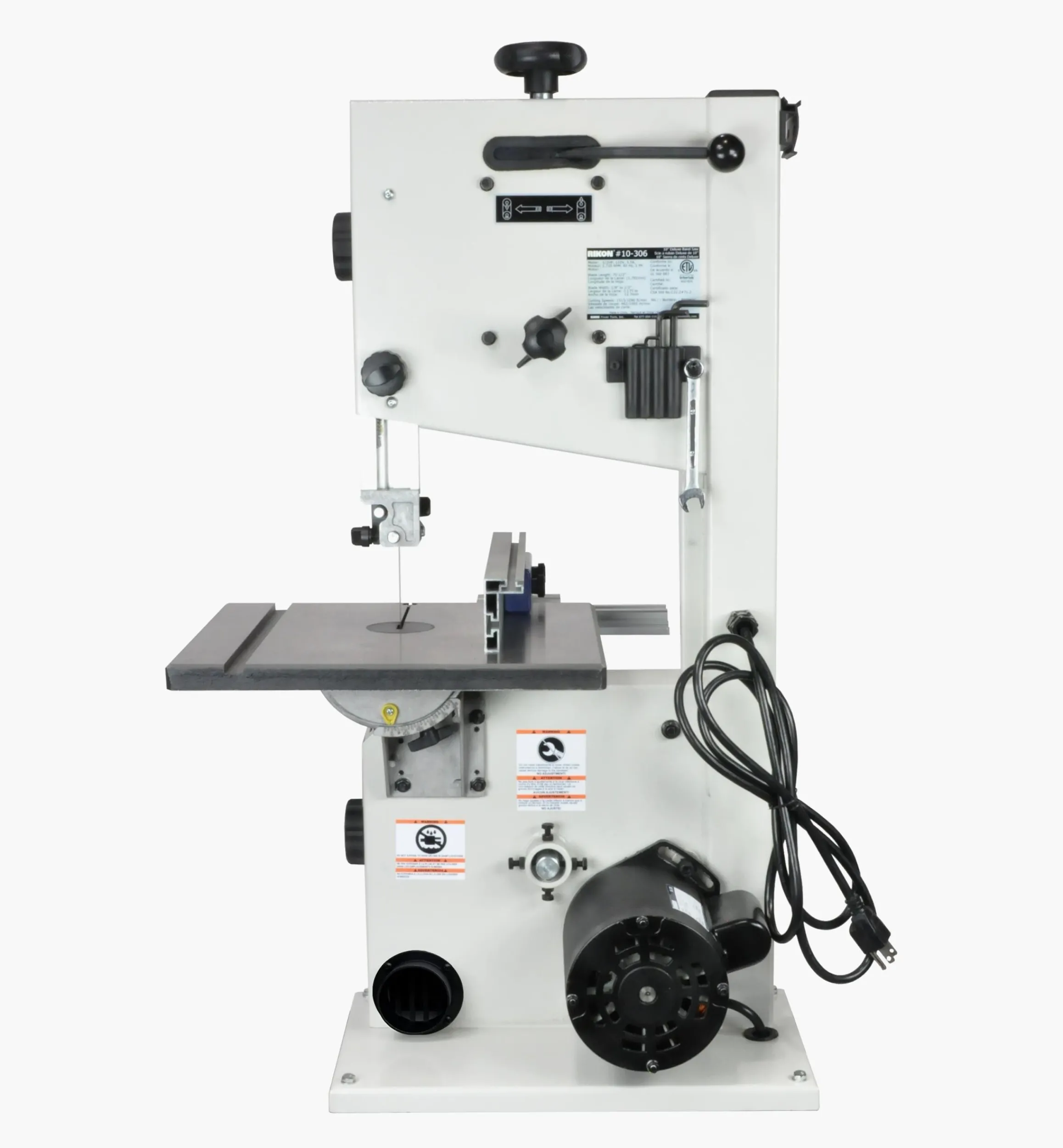Lee Valley Power Tools>Rikon 10" Deluxe Bandsaw (Model 10-3061)