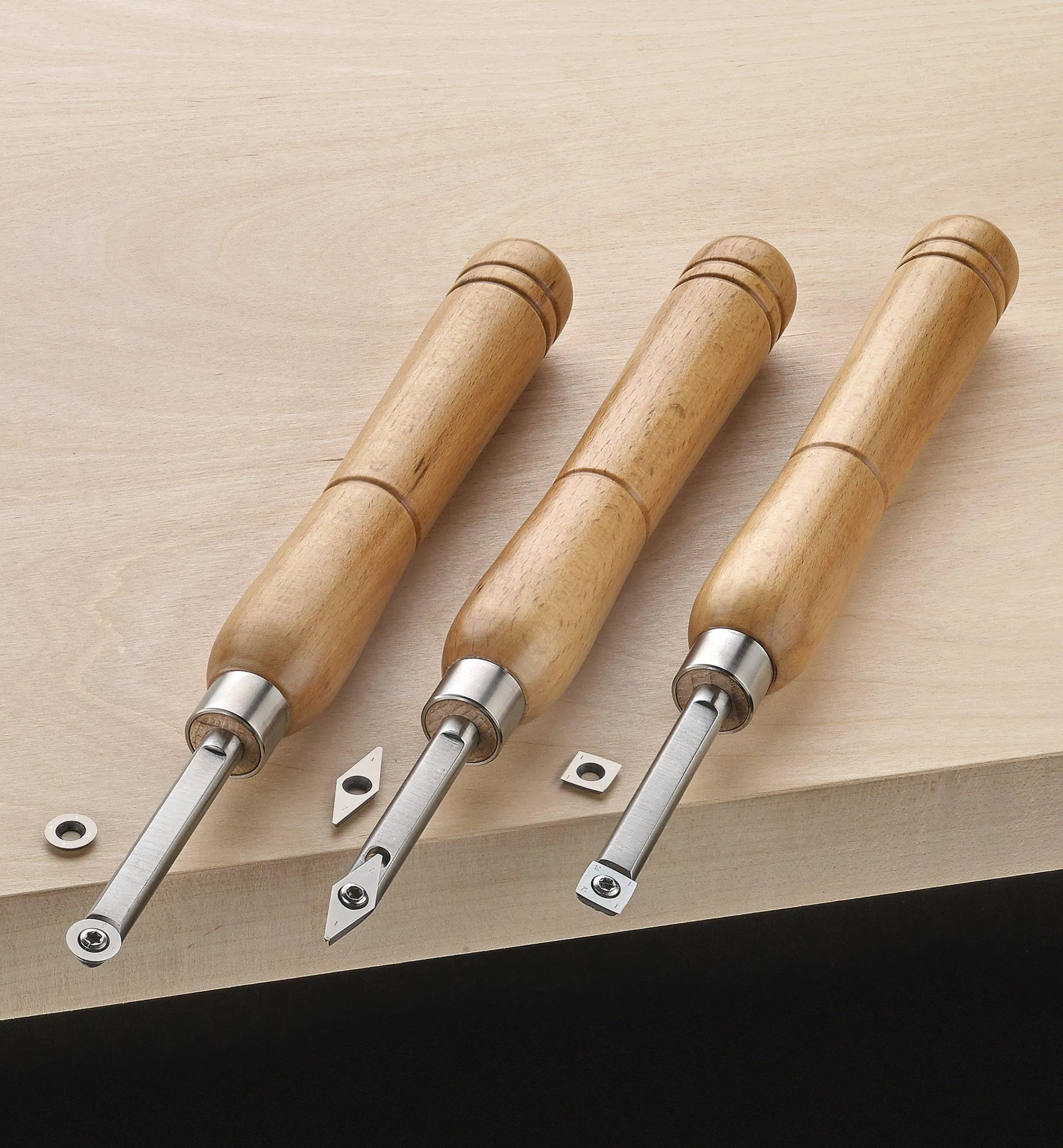 Lee Valley Power Tools>Rikon 1/2 Hp Mini Lathe & Set Of 3 Carbide-Tipped Turning Tools