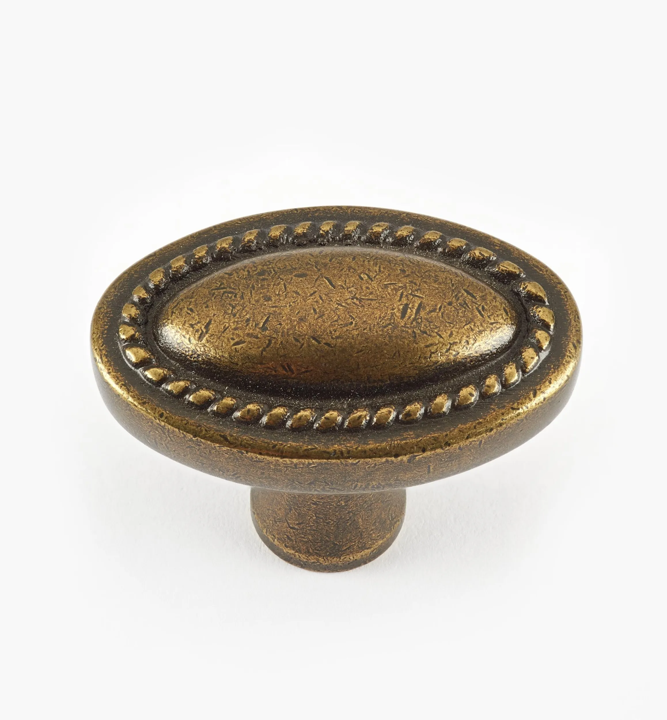 Lee Valley Knobs>Rope-Edged Oval Knob