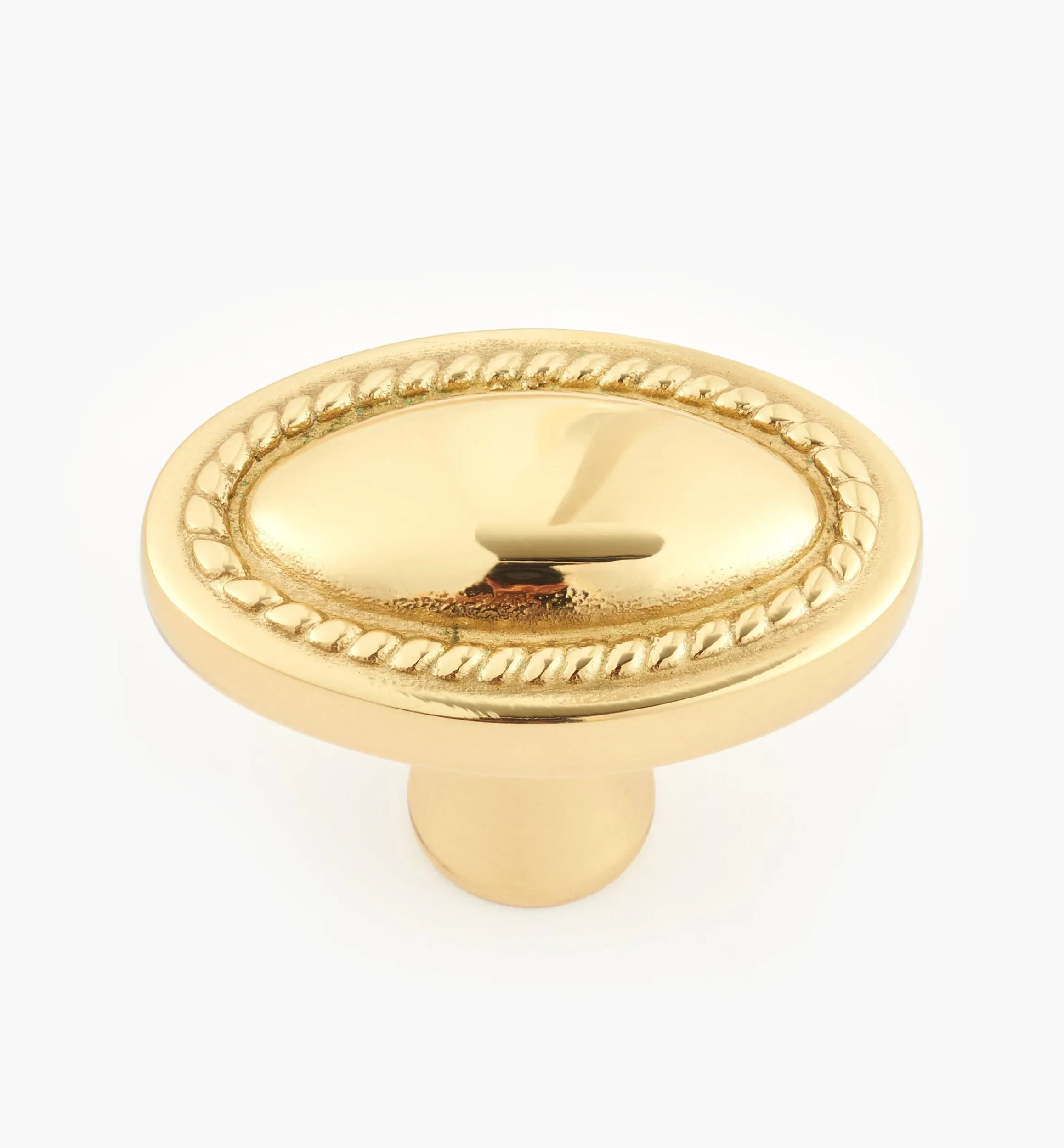 Lee Valley Knobs>Rope-Edged Oval Knob