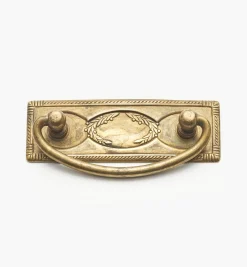 Lee Valley Pulls>Rope-Edged Rectangular Horizontal Plate Handles