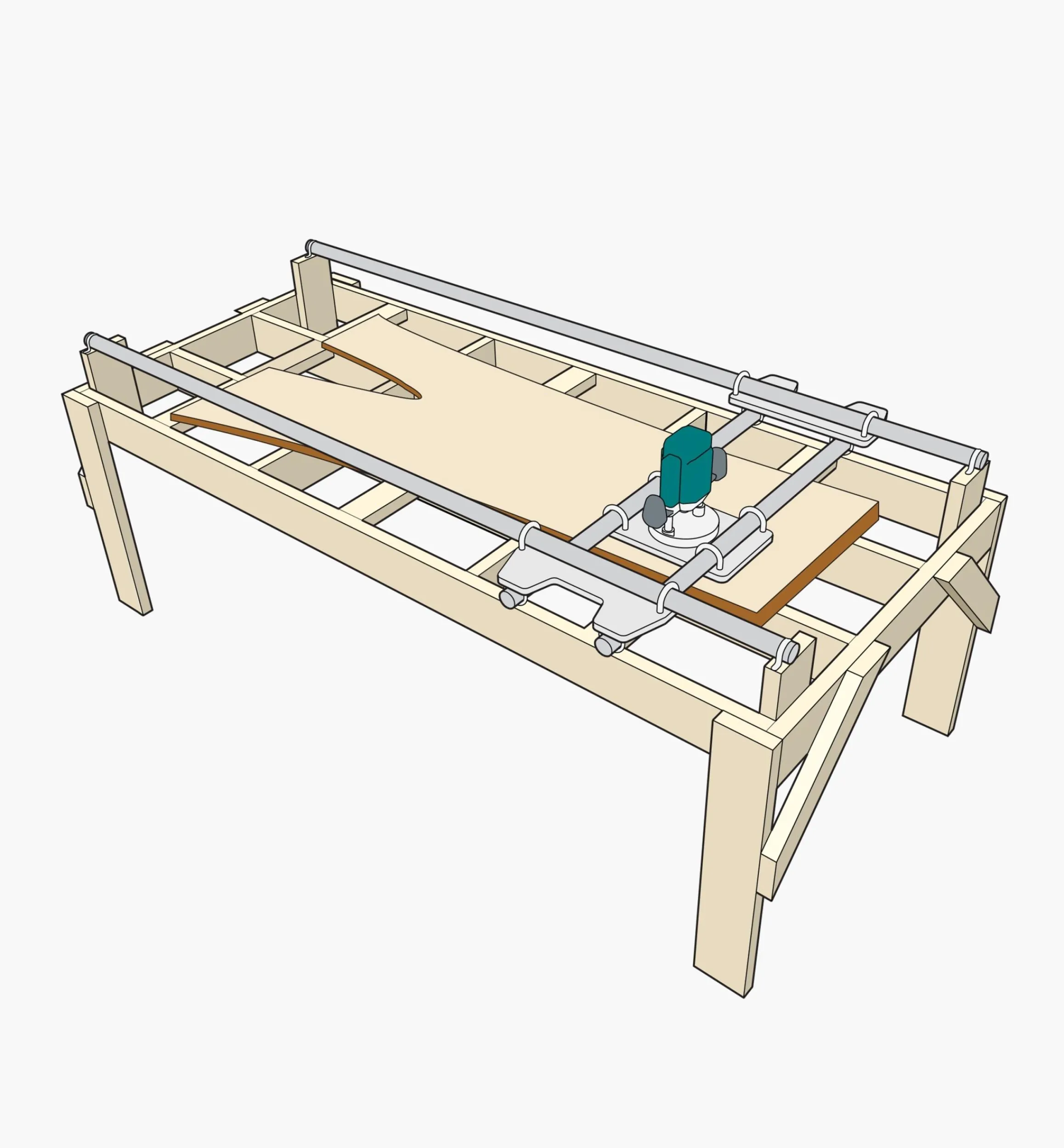 Lee Valley Routing>Router Sled Hardware Kit