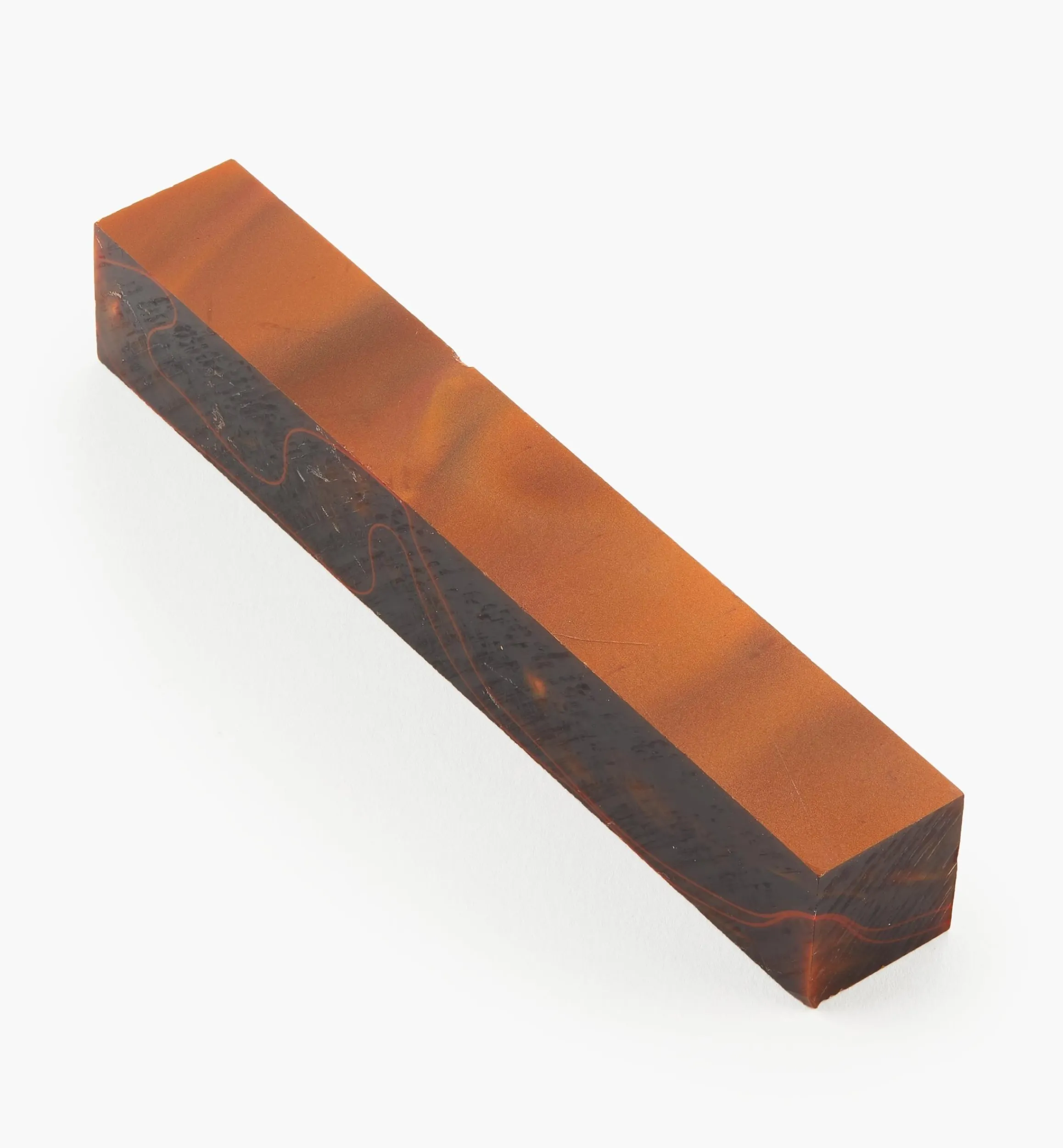 Lee Valley Supplies>Rust & Black Acrylic Acetate Pen Blank