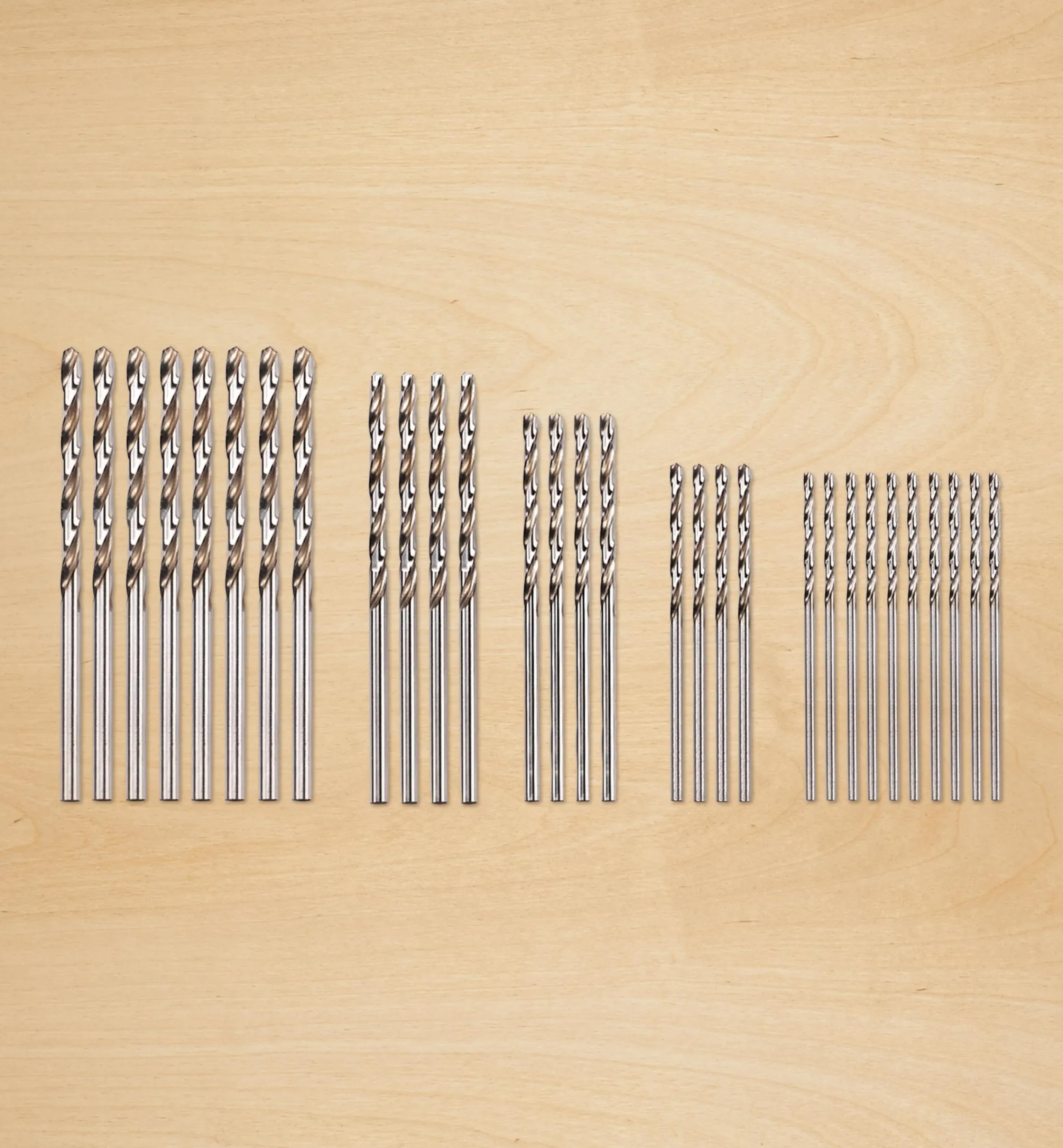 Lee Valley Power Tool Accessories>Set Of 30 Small HSS Drill Bits