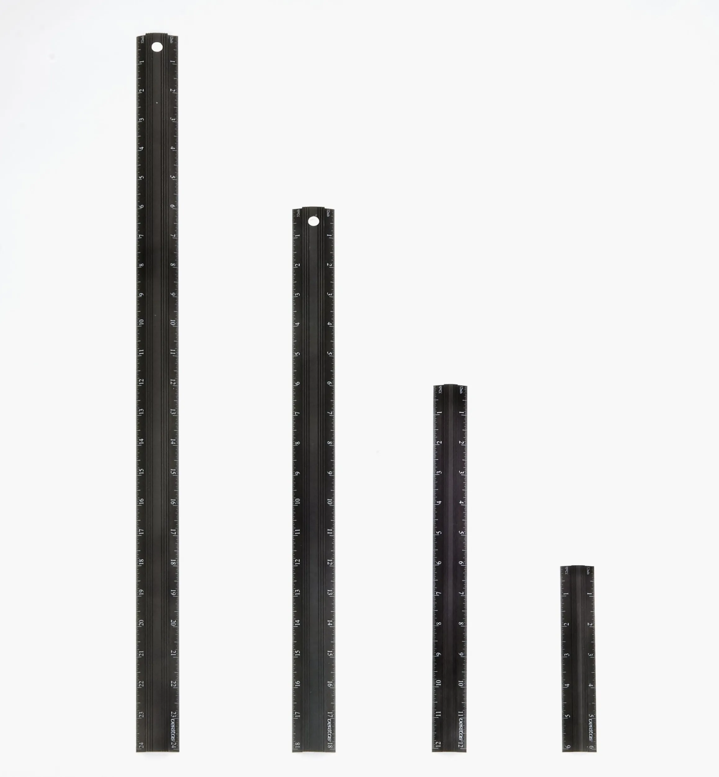 Lee Valley Marking & Measuring>Set Of 4 Veritas Imperial Aluminum Bench Rules