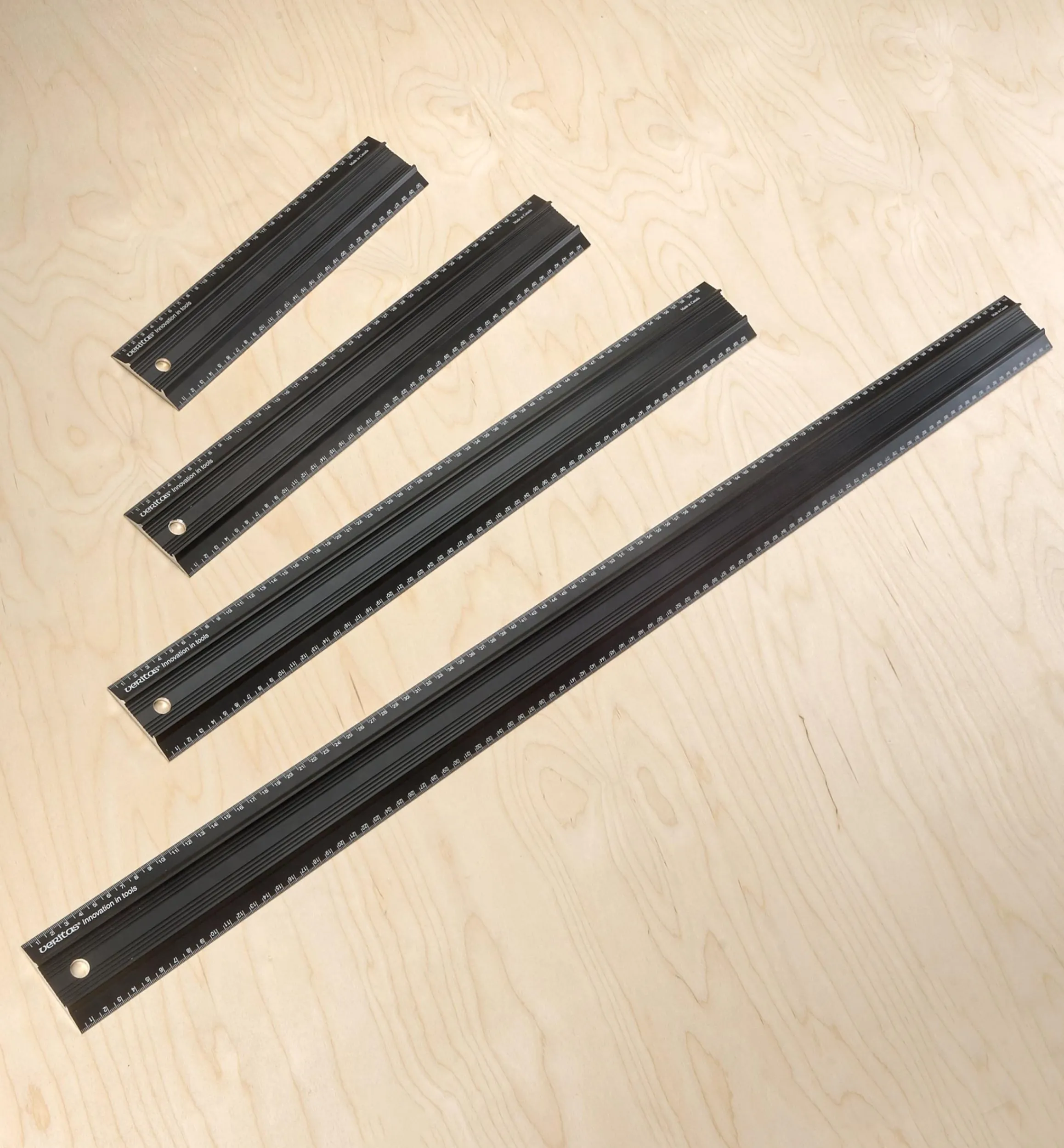 Lee Valley Marking & Measuring>Set Of 4 Veritas Metric Shop Rules