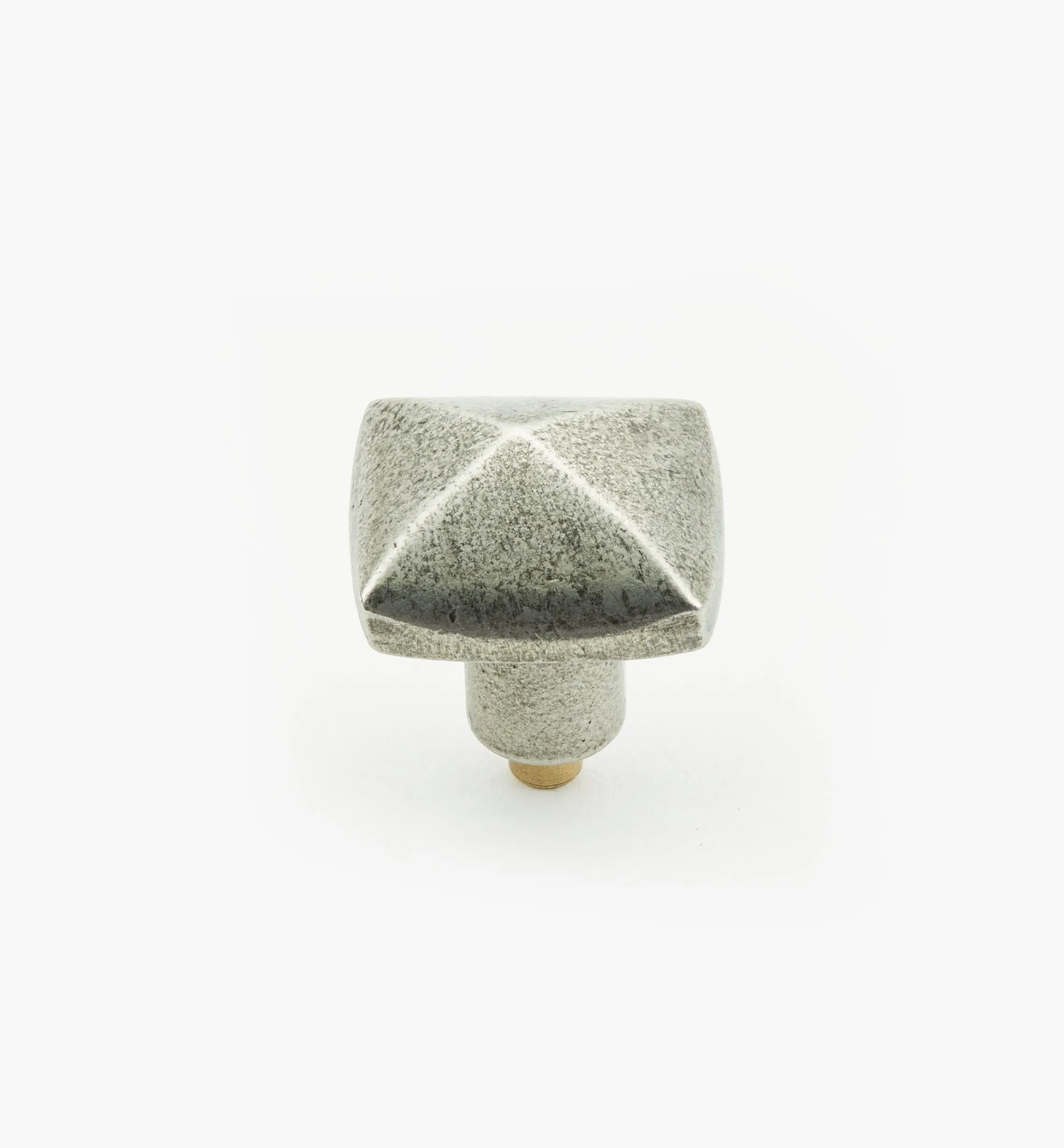 Lee Valley Knobs>Simple Pewter Hobnail Knob