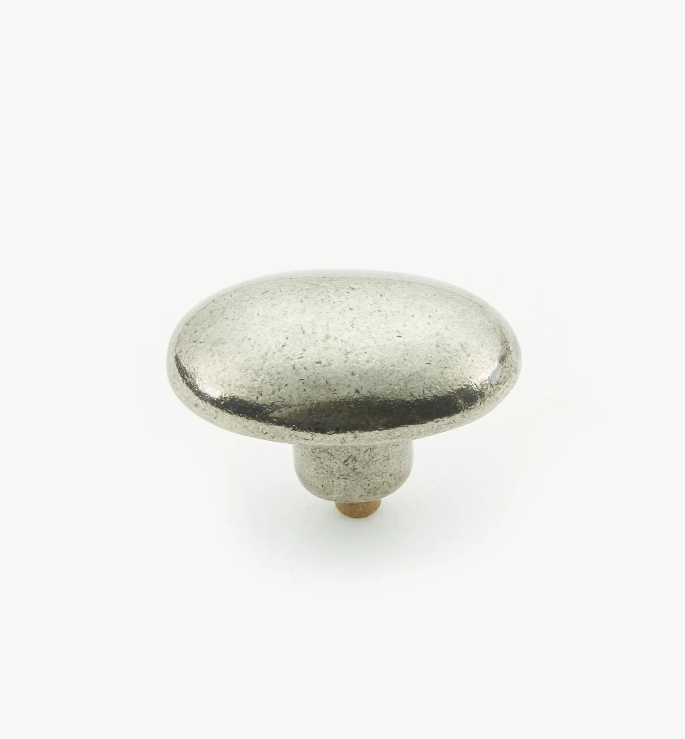 Lee Valley Knobs>Simple Pewter Oval Knob