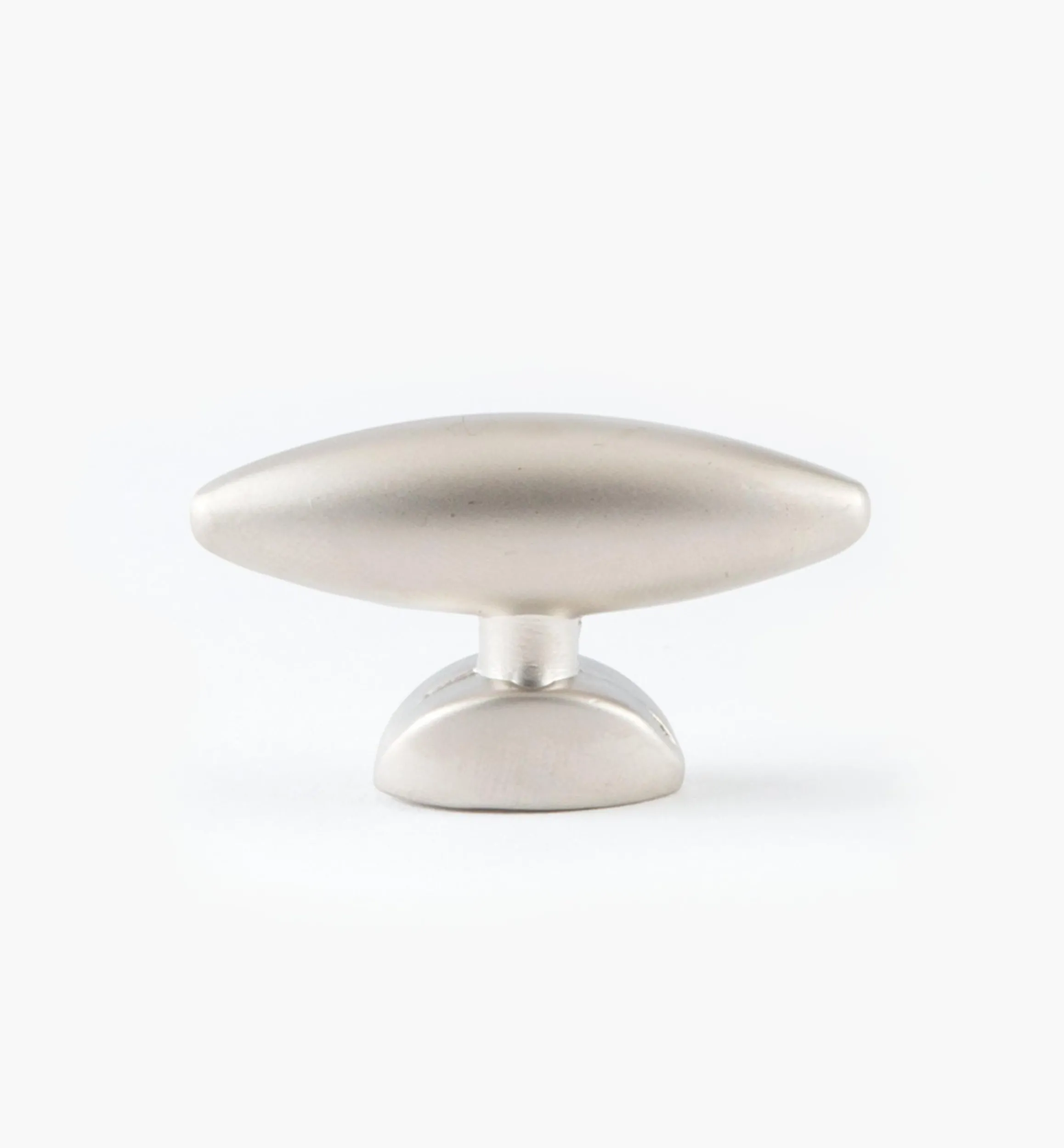 Lee Valley Knobs>Small Pearl Oval Nickel Knob