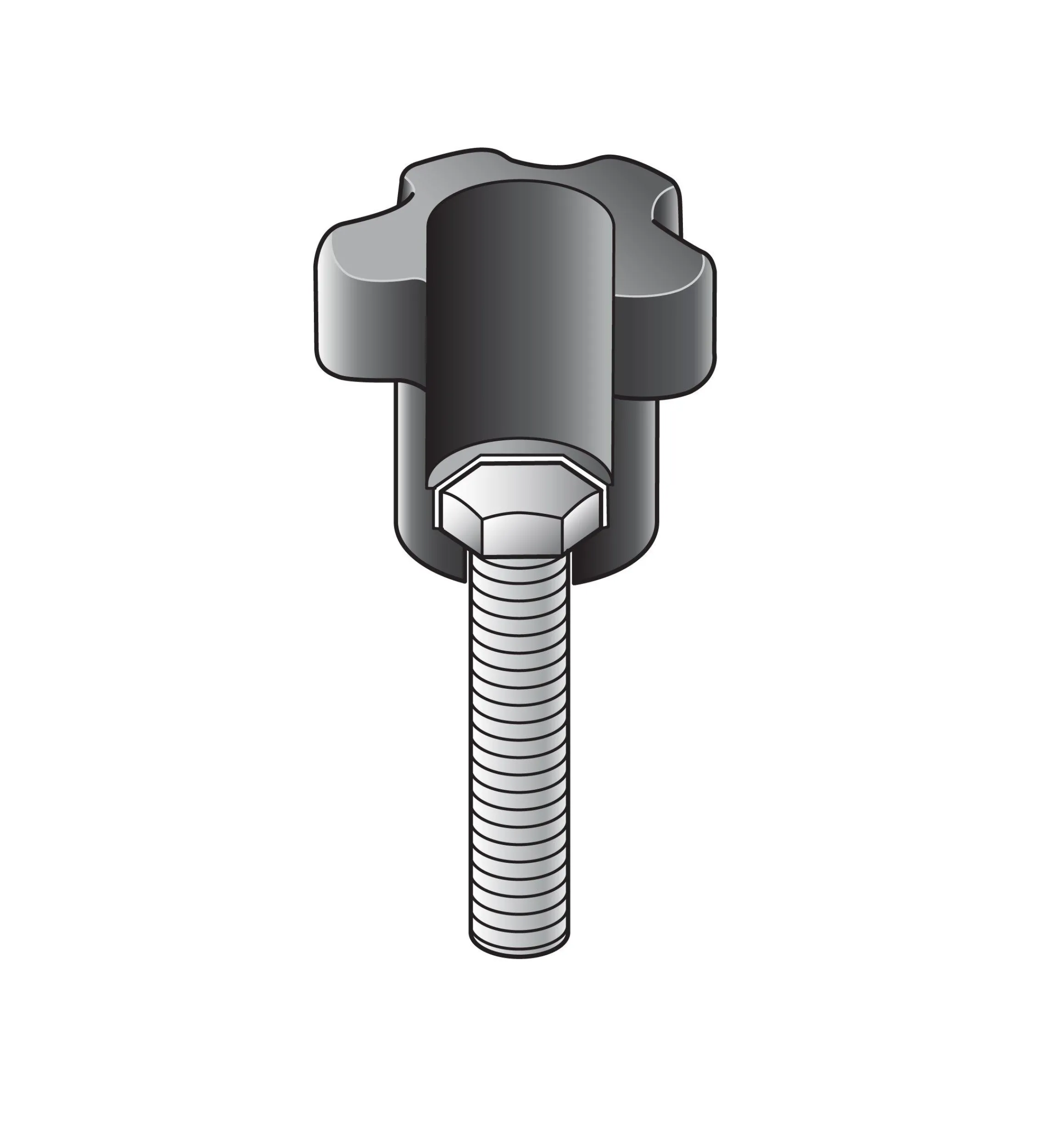 Lee Valley Jig & Fixture Parts>Snap-Lock Knobs (1/4-20 Thread)