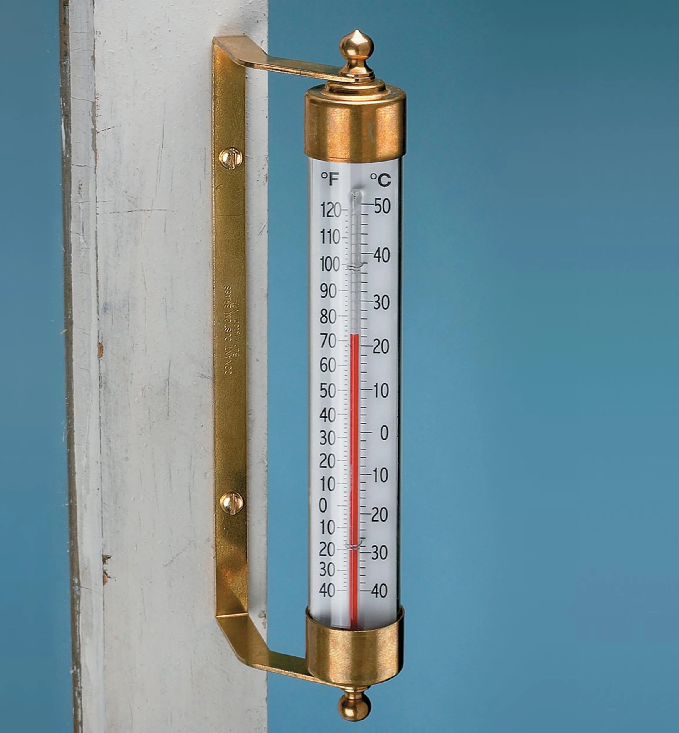 Lee Valley Weather Measurement>Solid Brass Thermometer