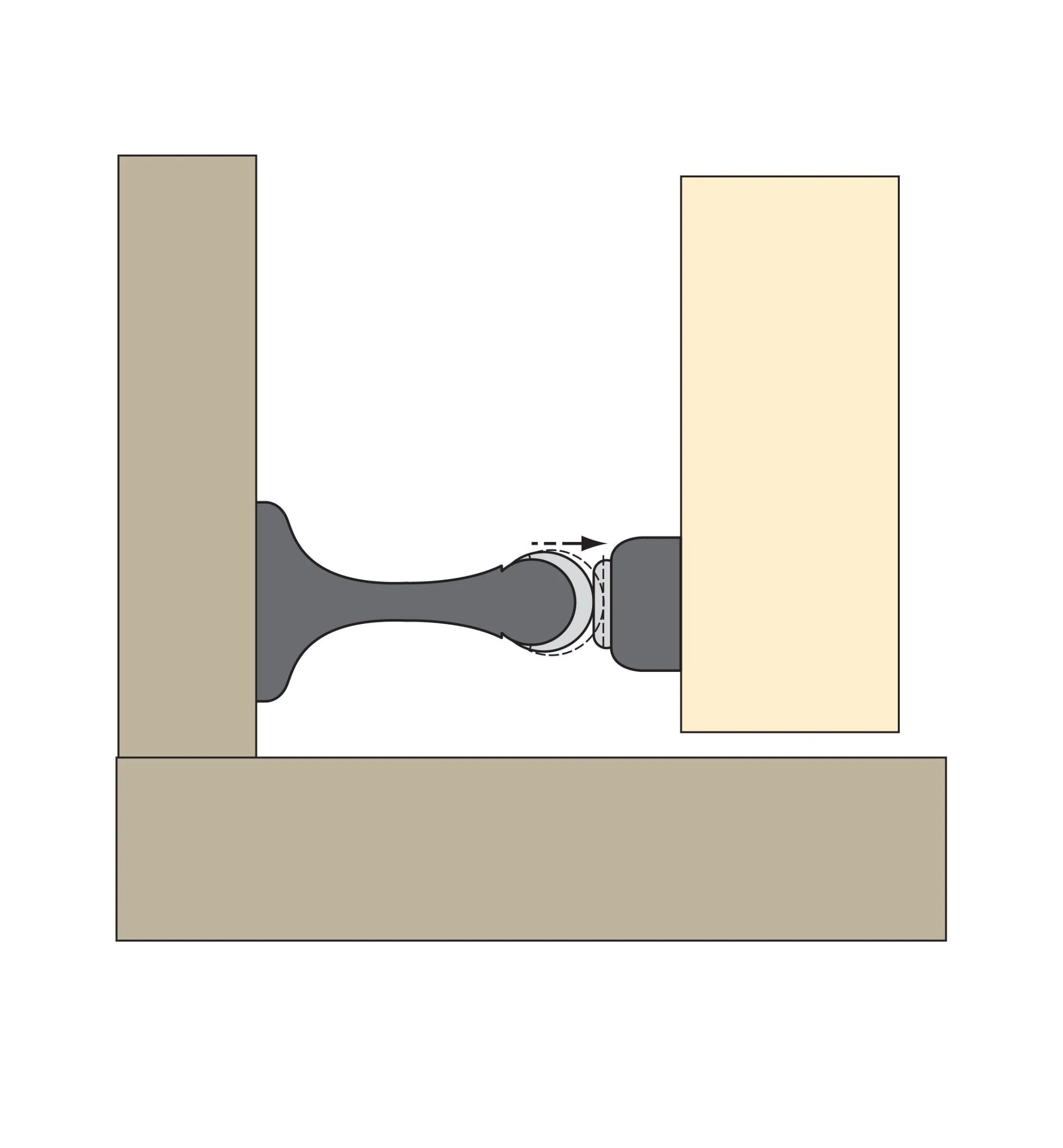 Lee Valley Architectural Hardware>SOSS Magnetic Doorstop & Holder