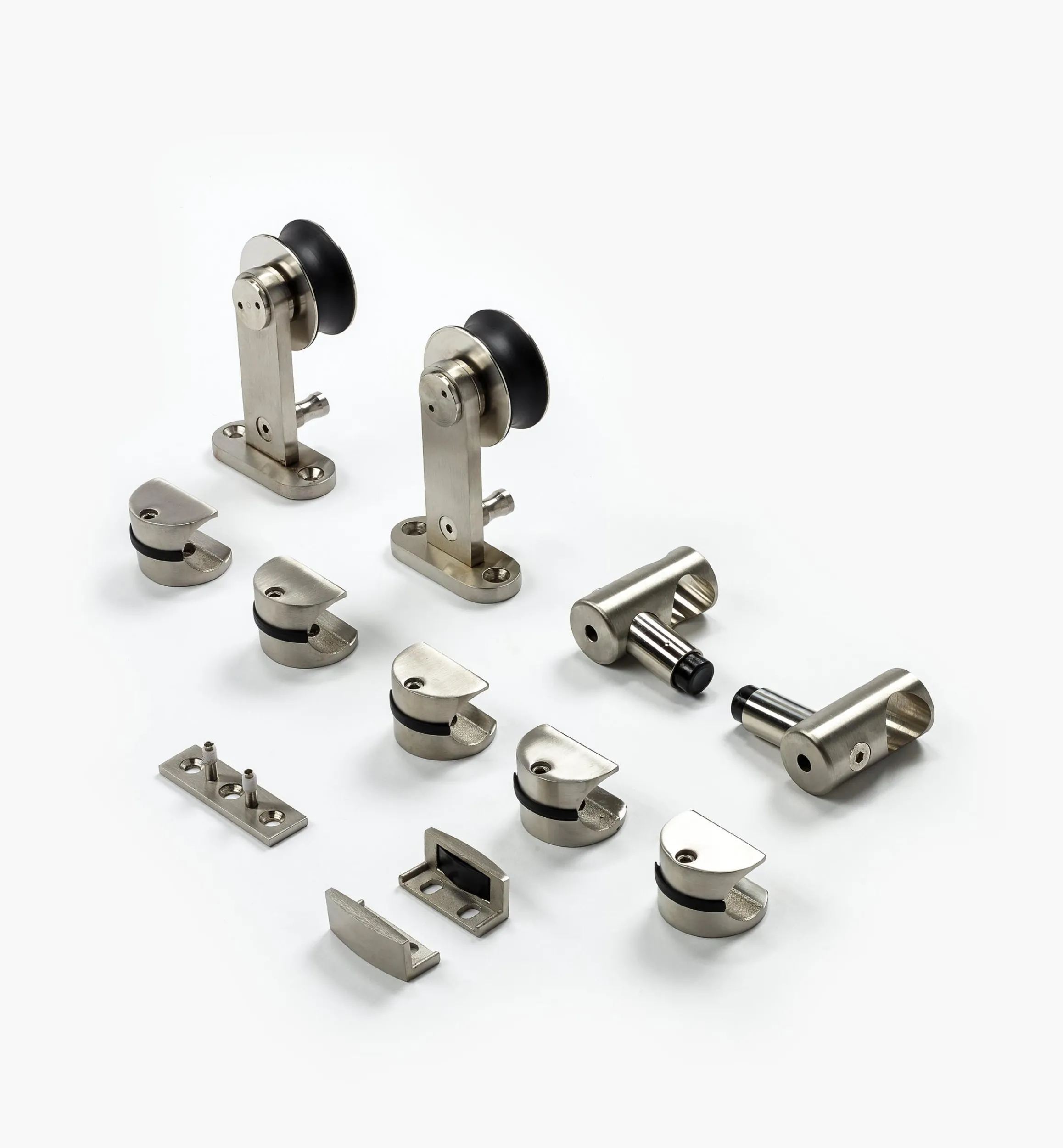 Lee Valley Architectural Hardware>Stainless-Steel Barn-Style Door Hardware